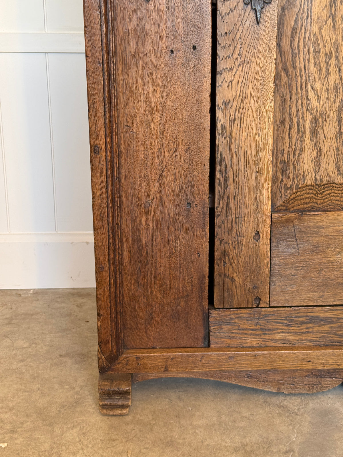 17th Century Dutch Oak Single Door Cabinet