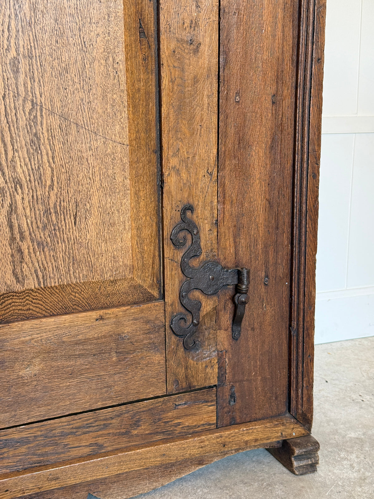 17th Century Dutch Oak Single Door Cabinet