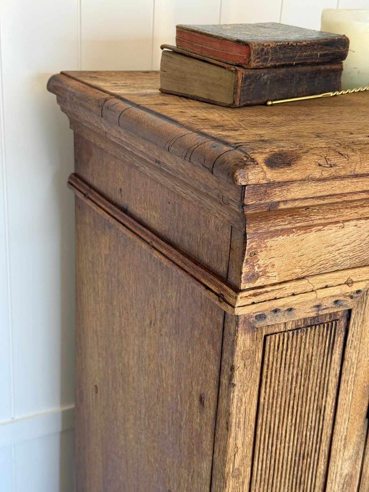 Tall 18th Century German Oak Sideboard