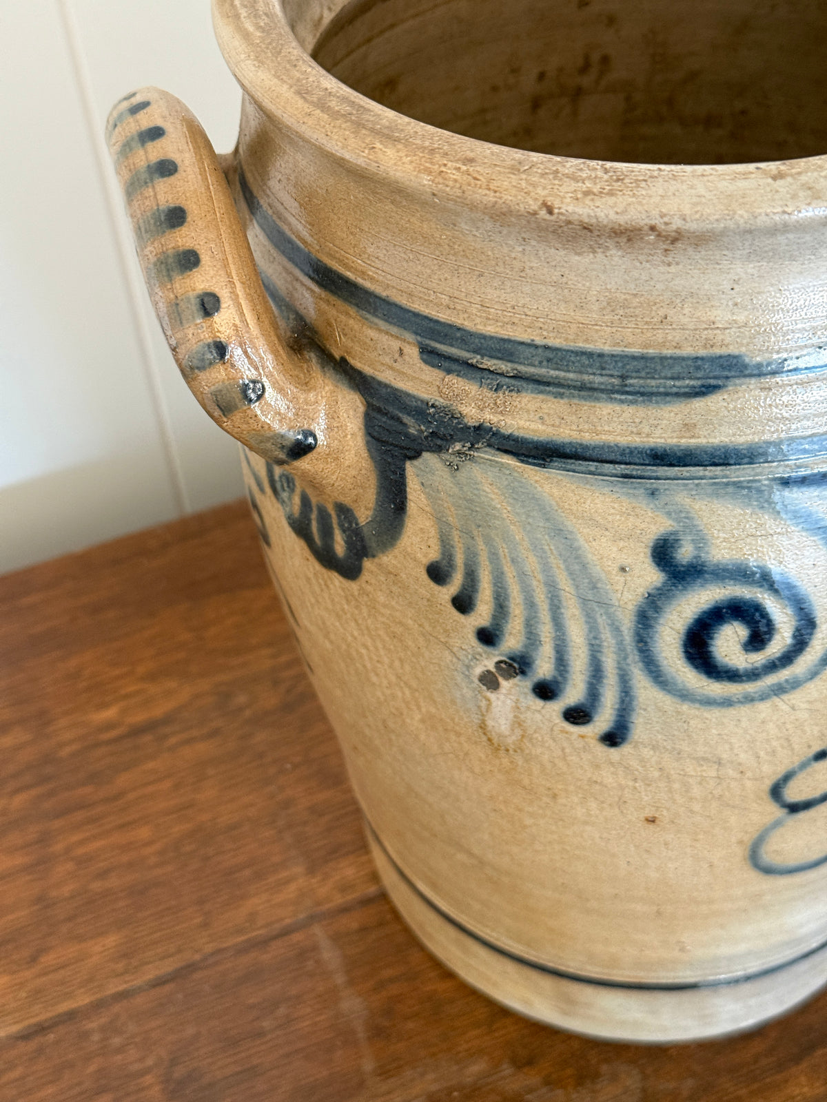 19th Century German Salt Glaze Crock