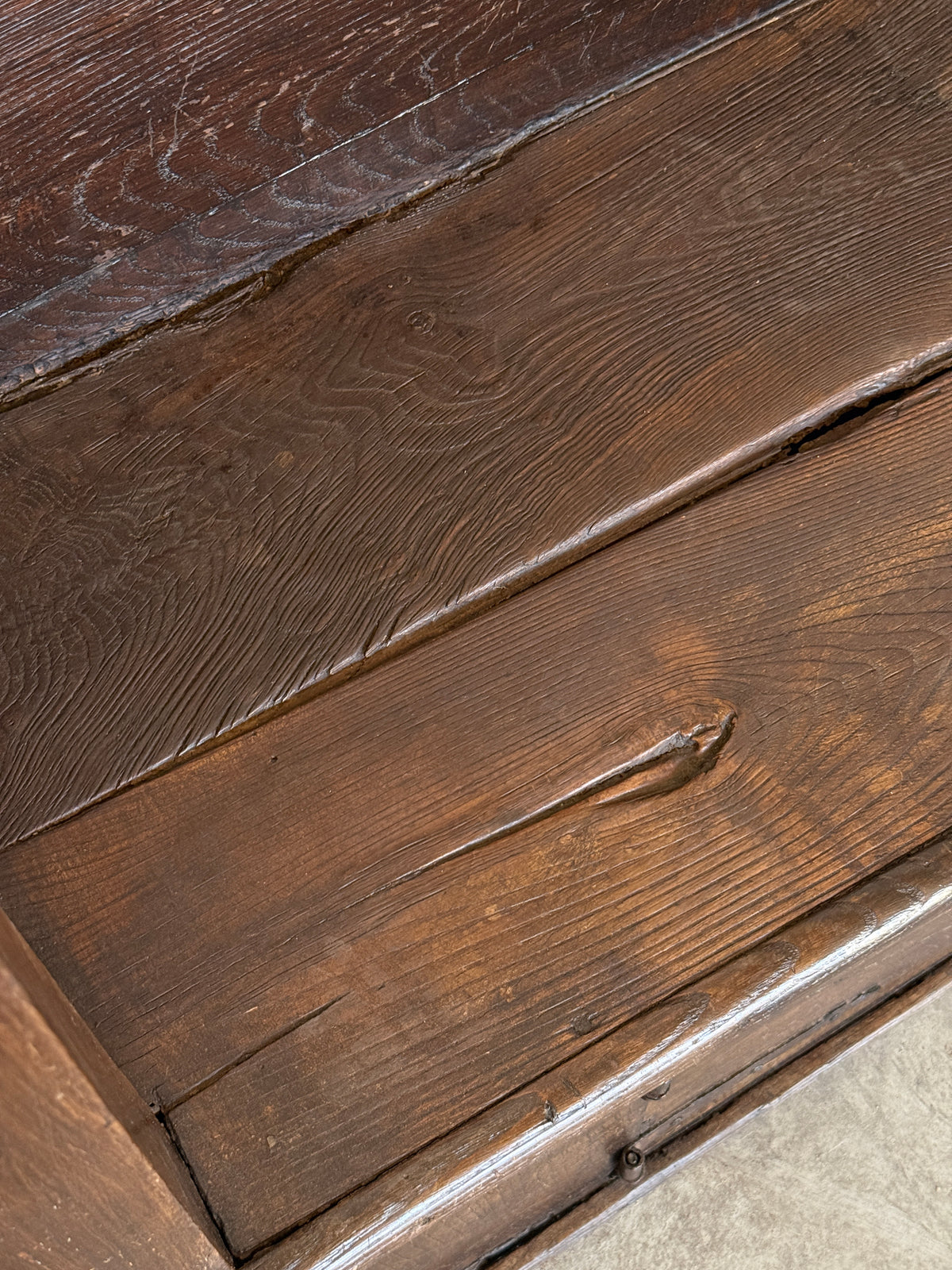 18th Century Spanish Settle Bench with Storage