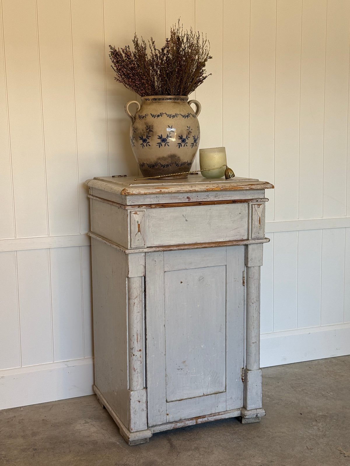 Swedish Painted Bedside Table, Early 20th Century