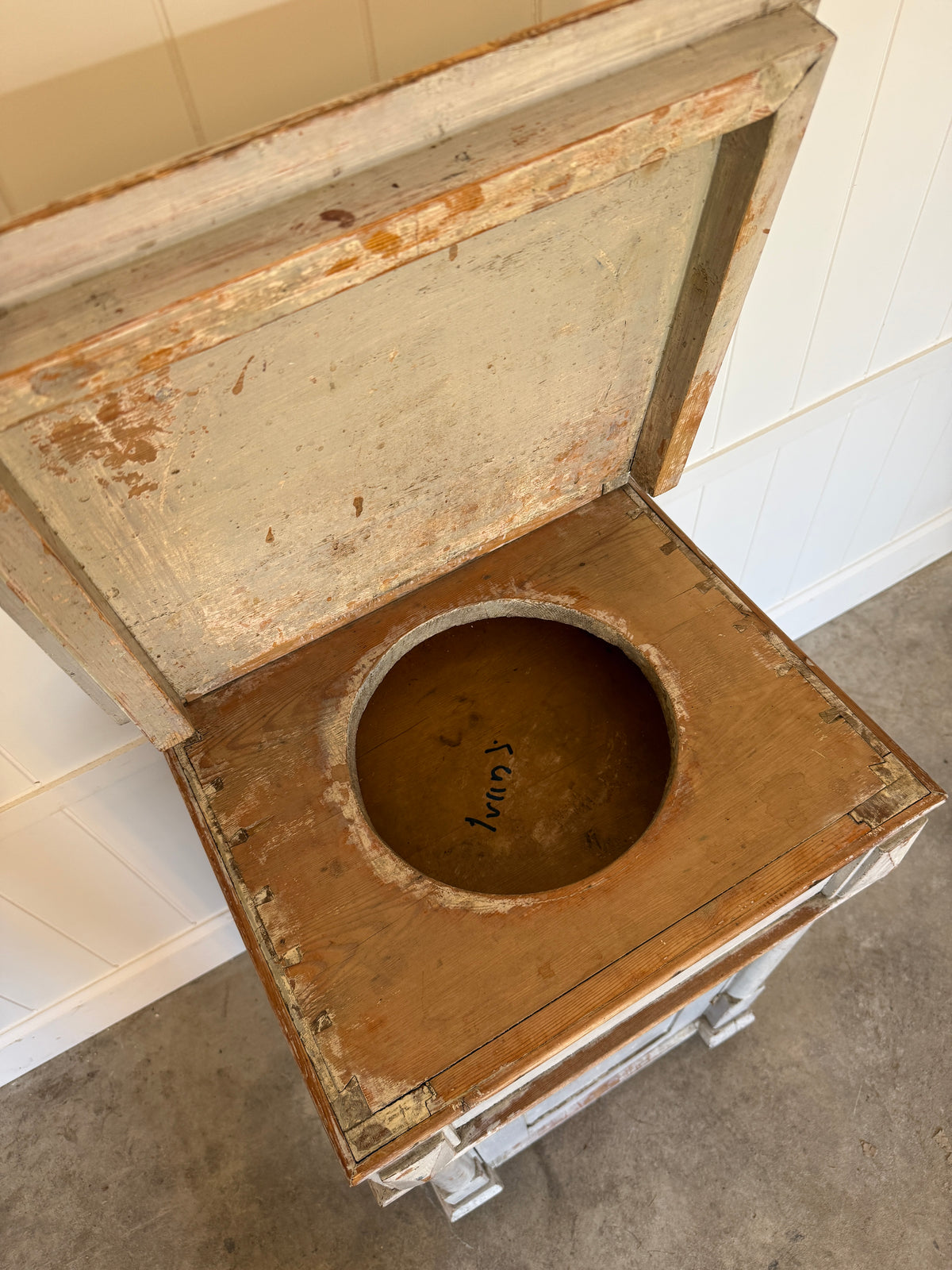 Swedish Painted Bedside Table, Early 20th Century