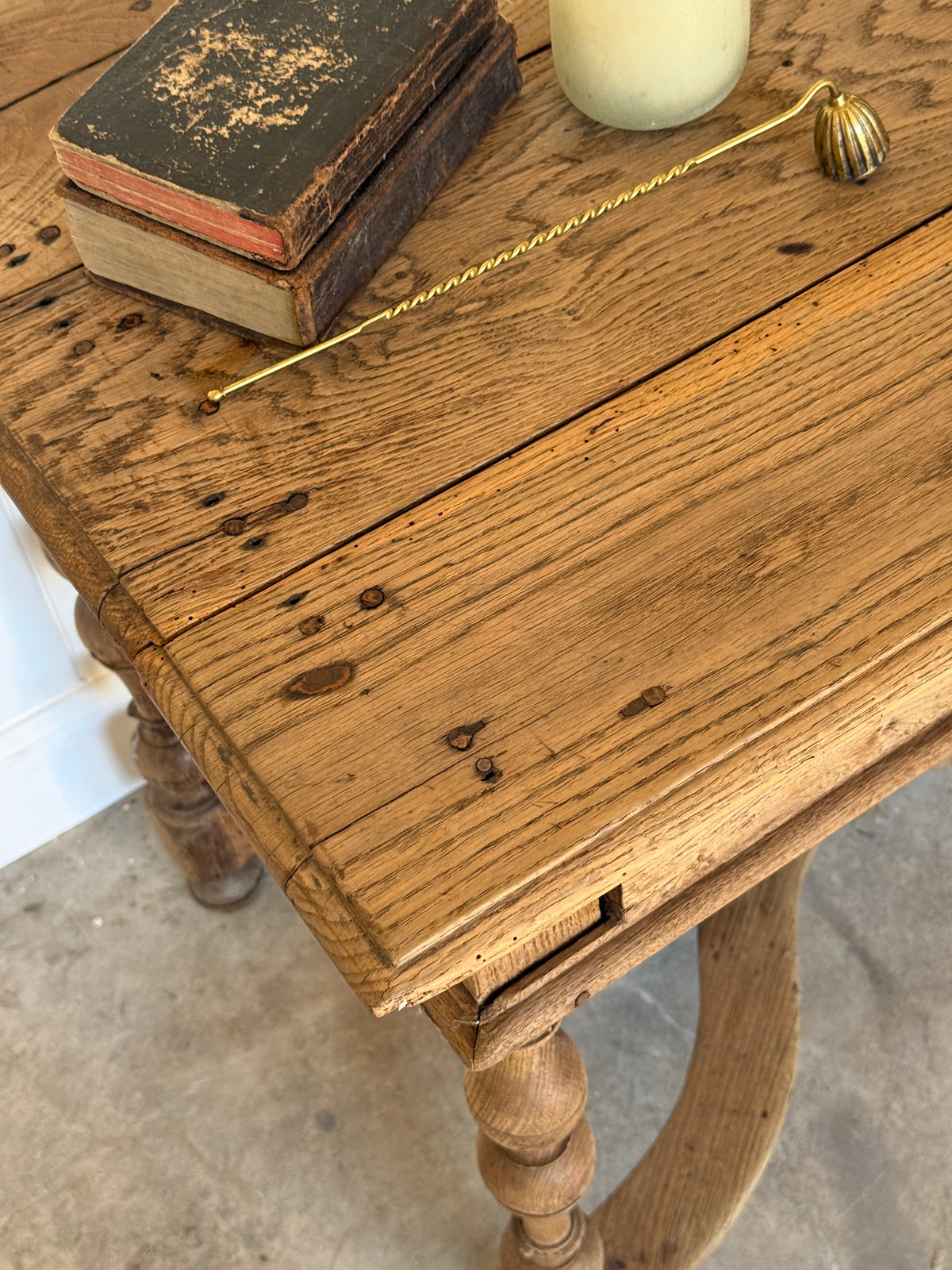 French Oak Side Table c.1850