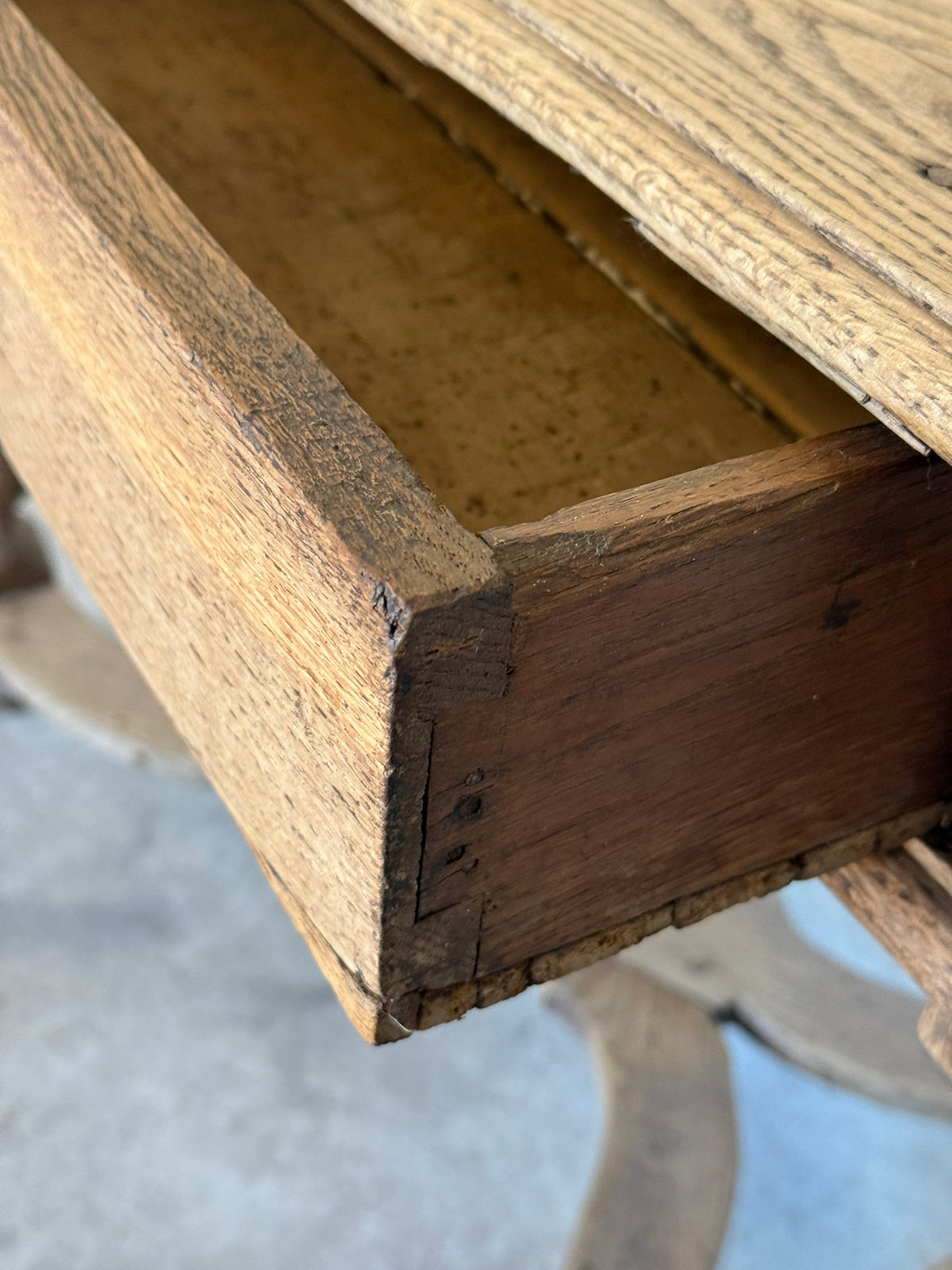 French Oak Side Table c.1850