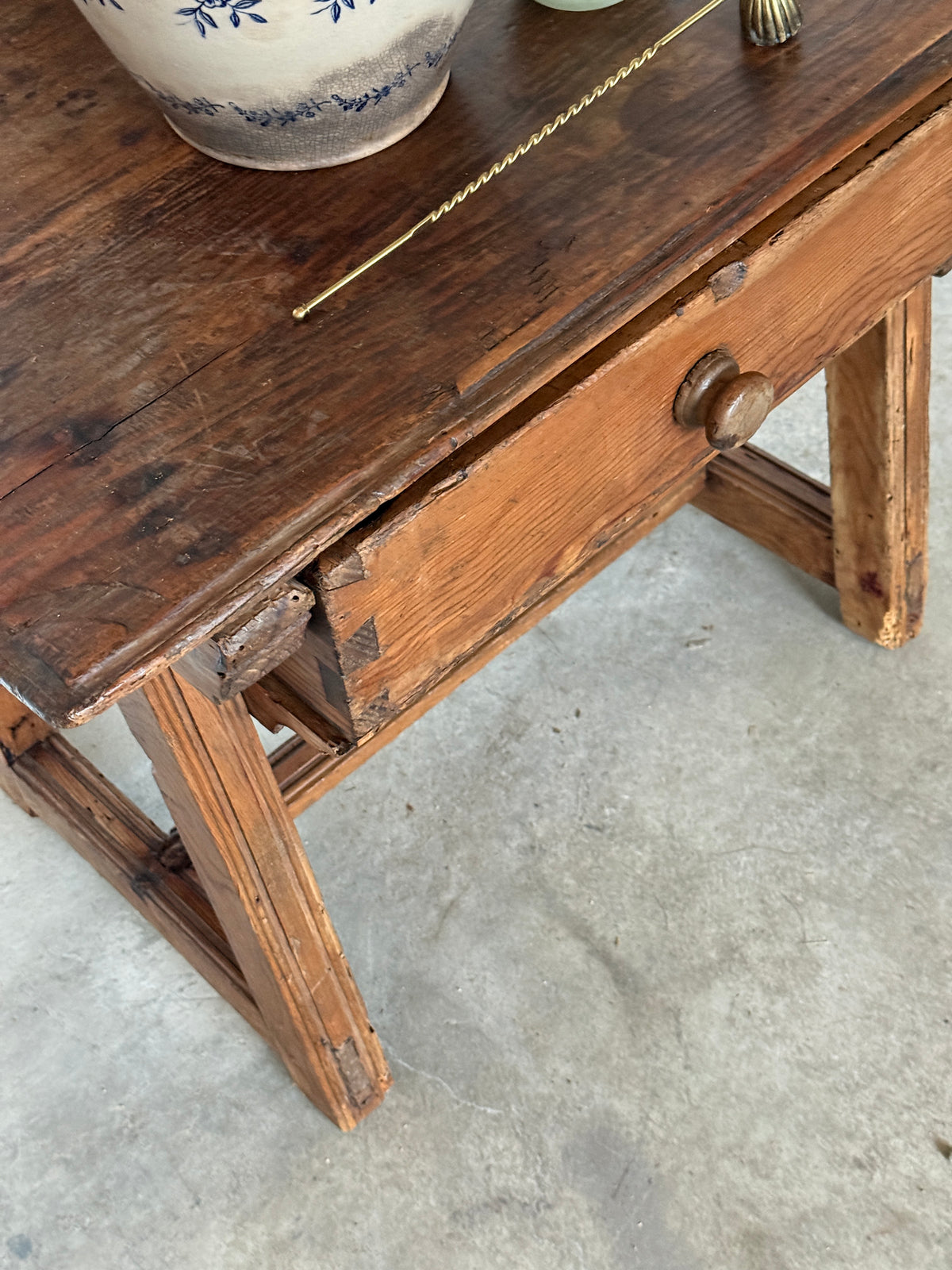 Antique Spanish Chestnut Table
