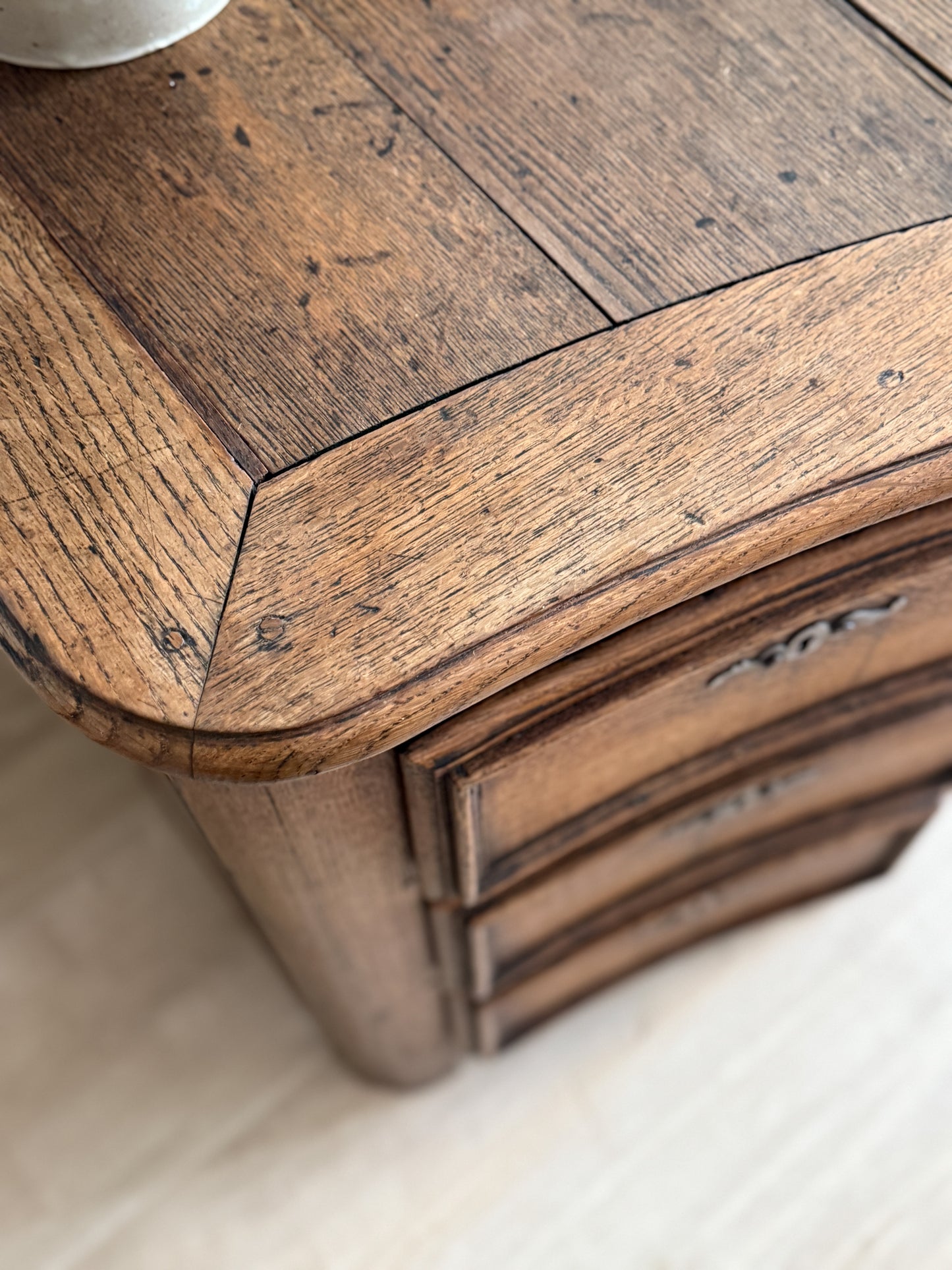 Rare 19th Century French Oak Desk from Mazarin Region