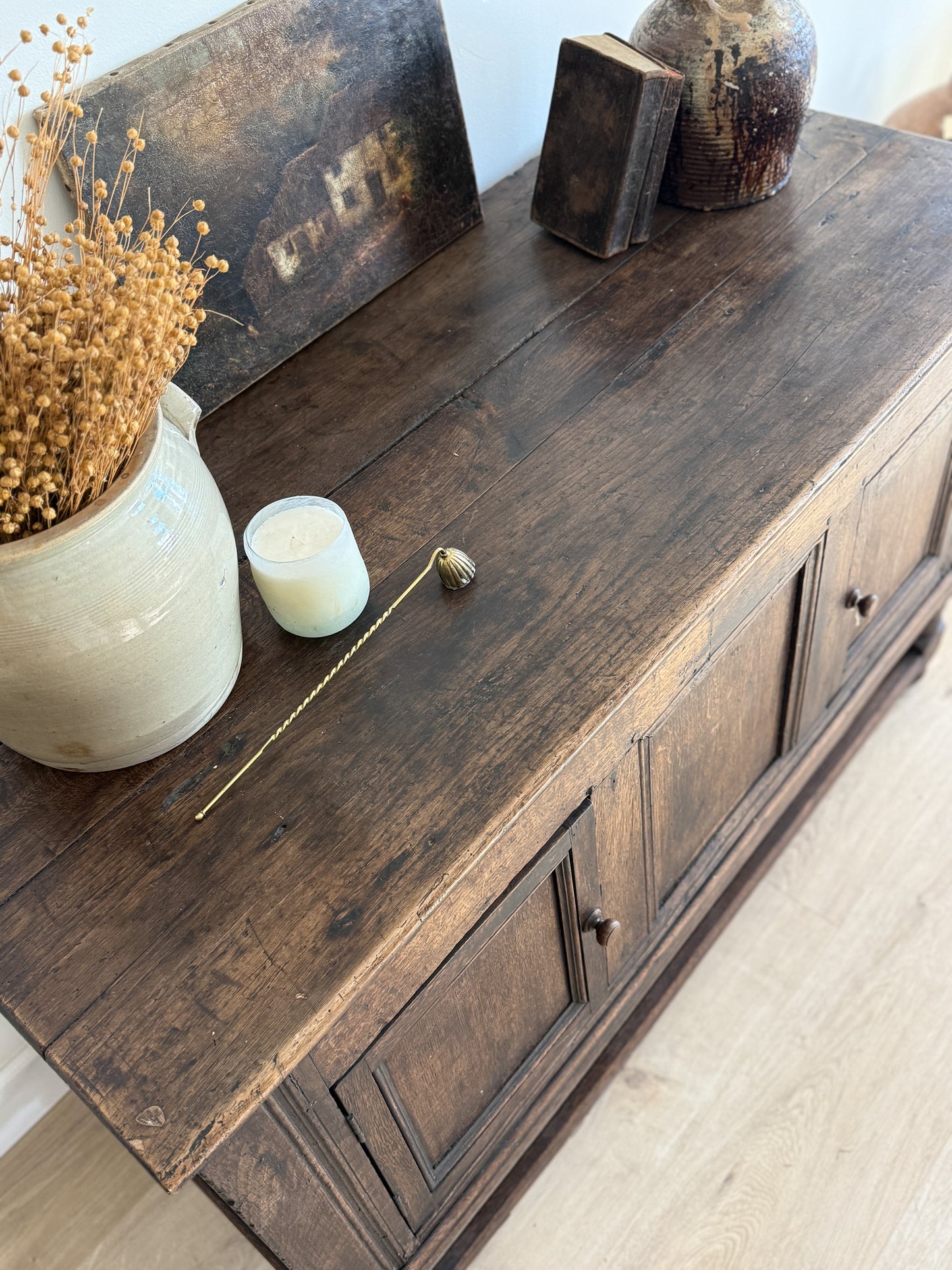 18th Century English Georgian Oak Coffer/Sideboard