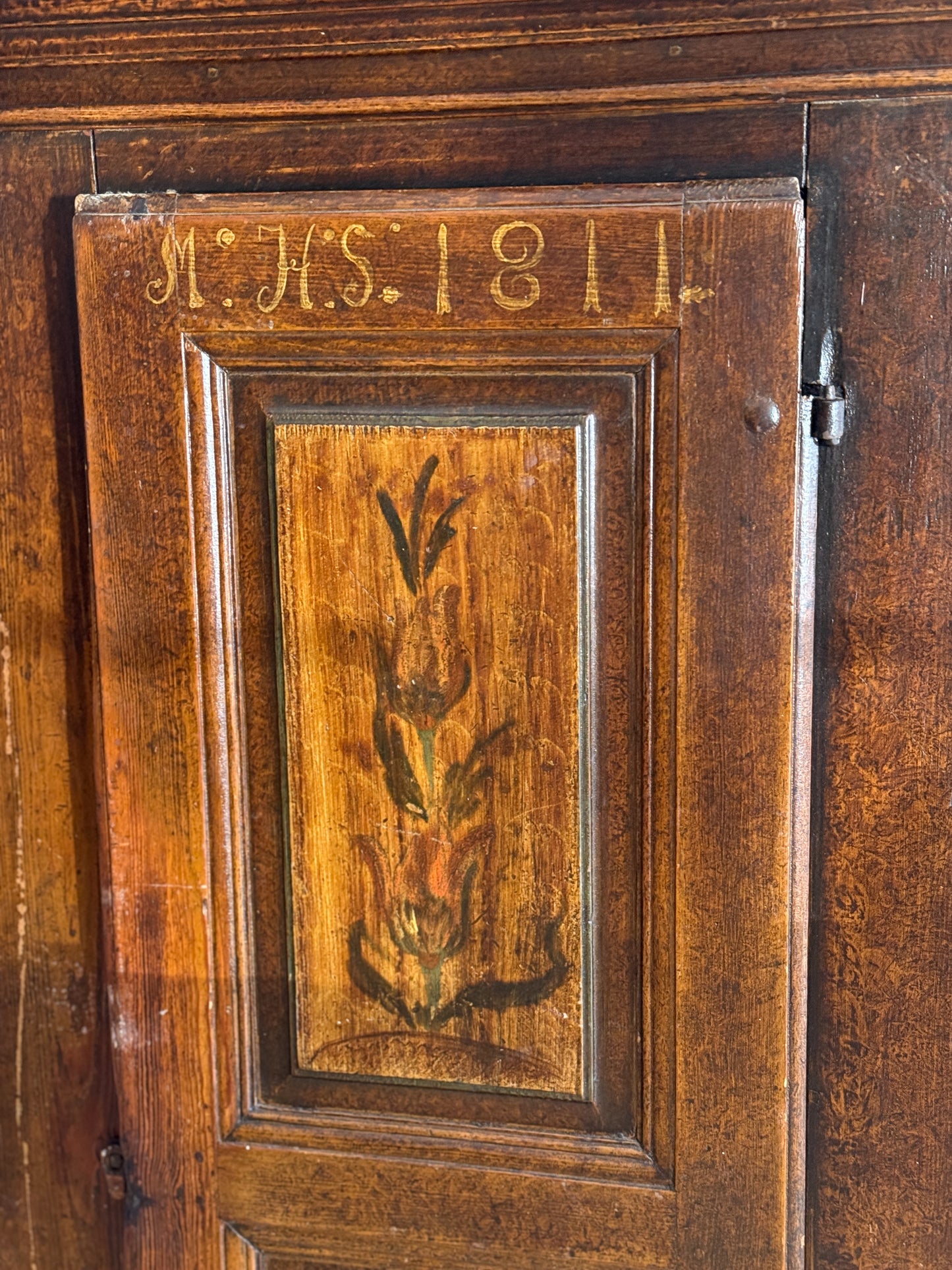 Antique European Marriage Cupboard