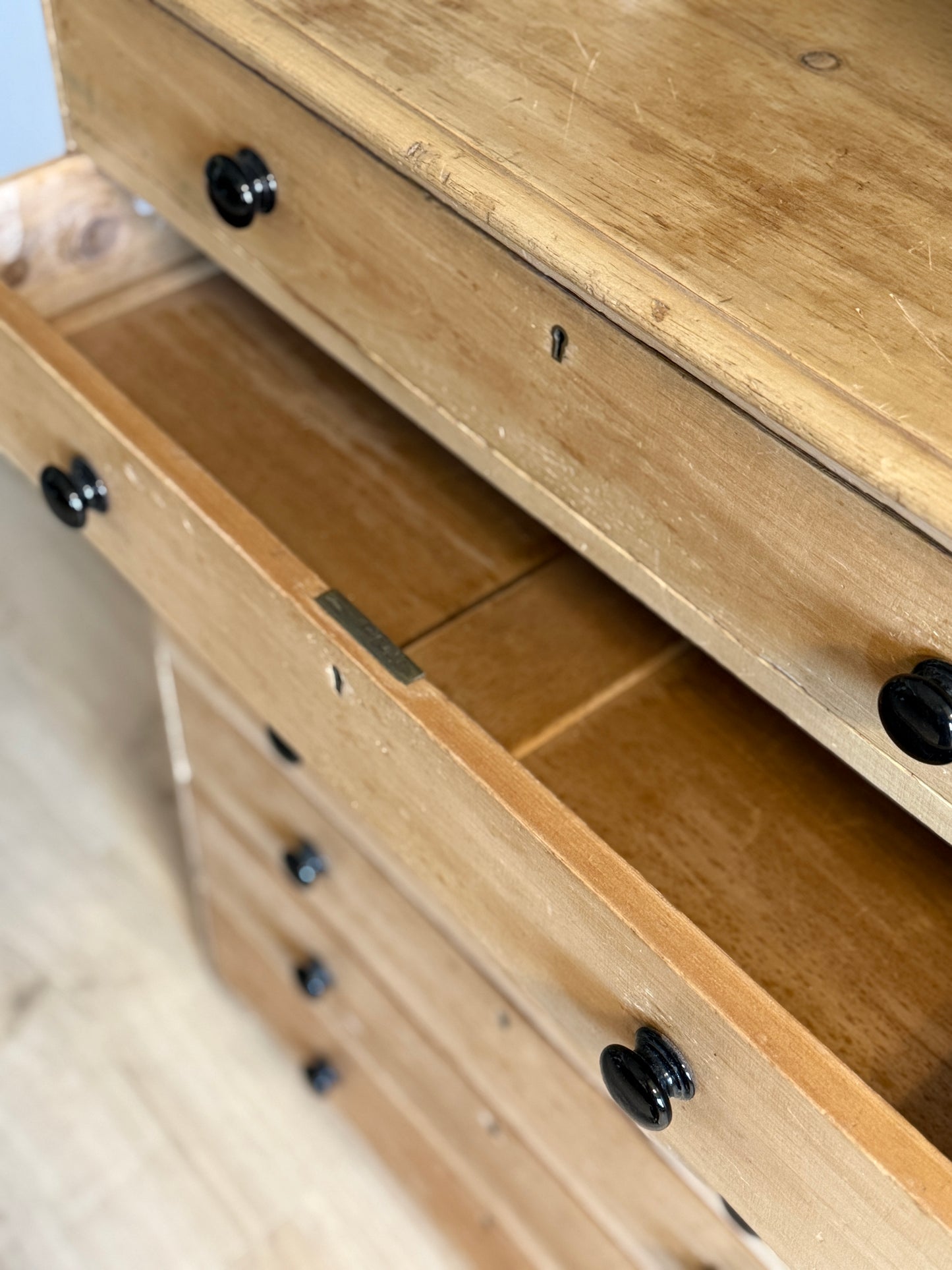 Antique English Dresser/Chest of Seven Drawers