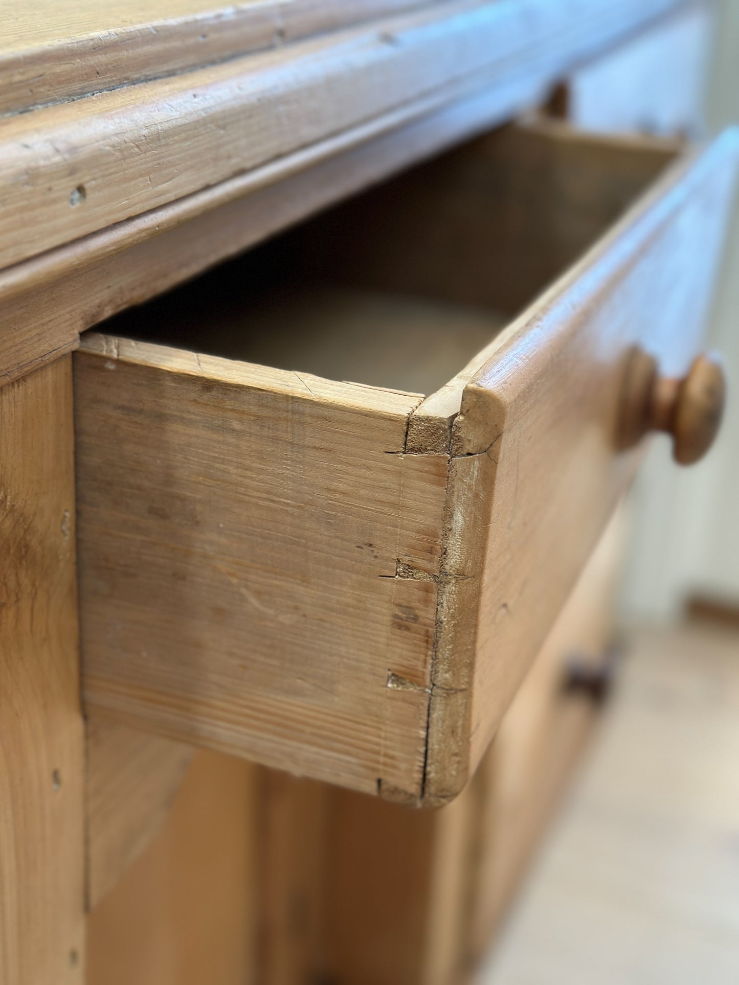 Antique English Pine Sideboard/Dresser Base