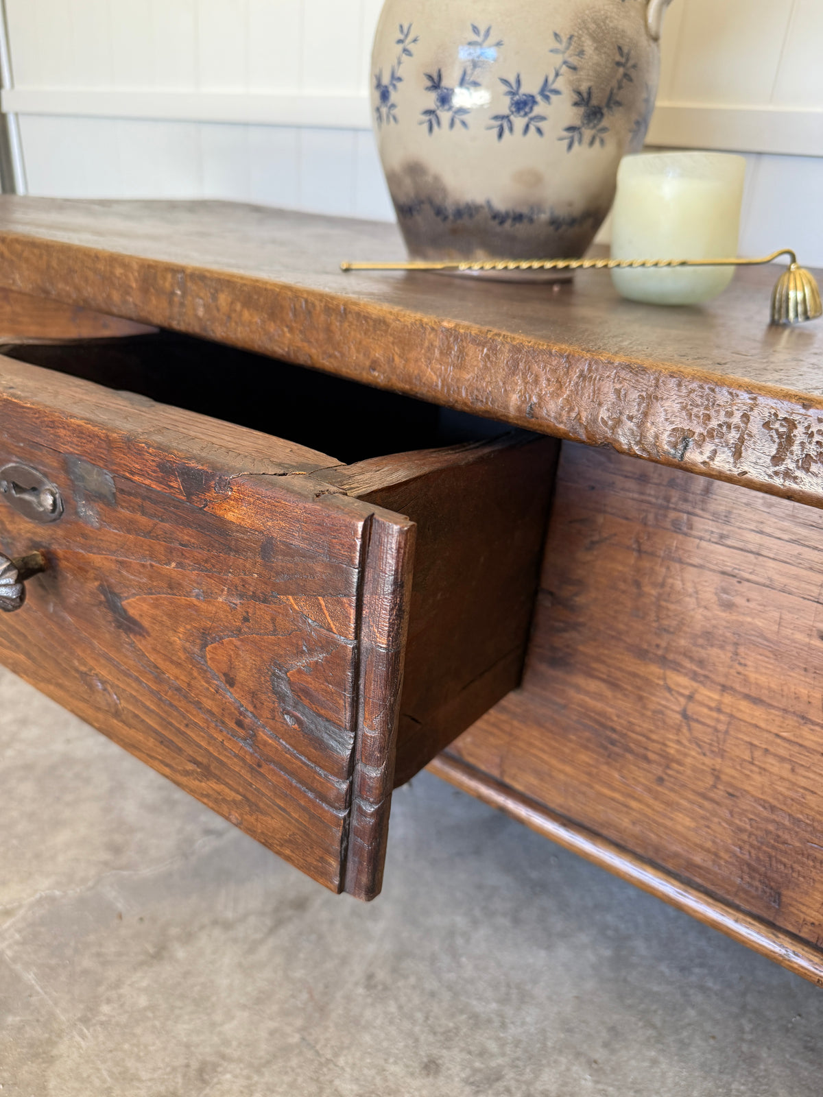 17th Century Spanish Chestnut Coffee Table