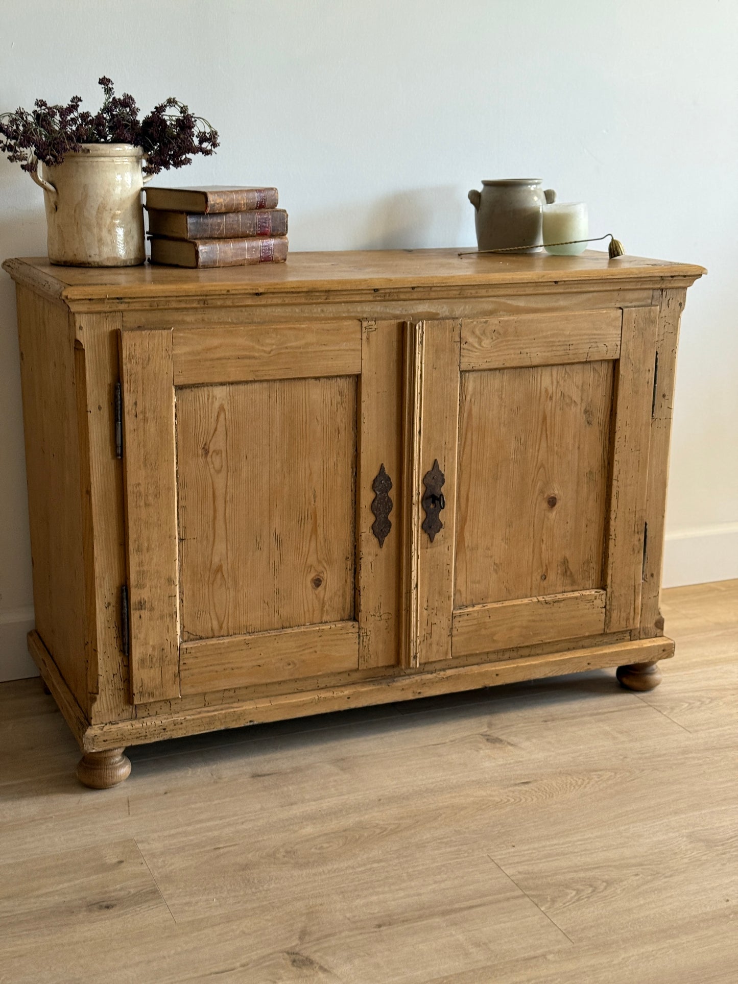 Antique English Pine Sideboard