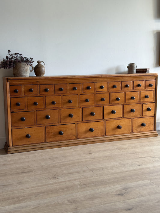 Antique English Apothecary Cabinet/Sideboard