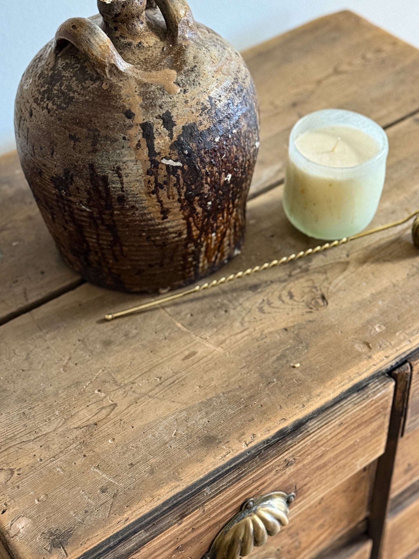 Antique English Shoe Factory Bank of Drawers/Sideboard