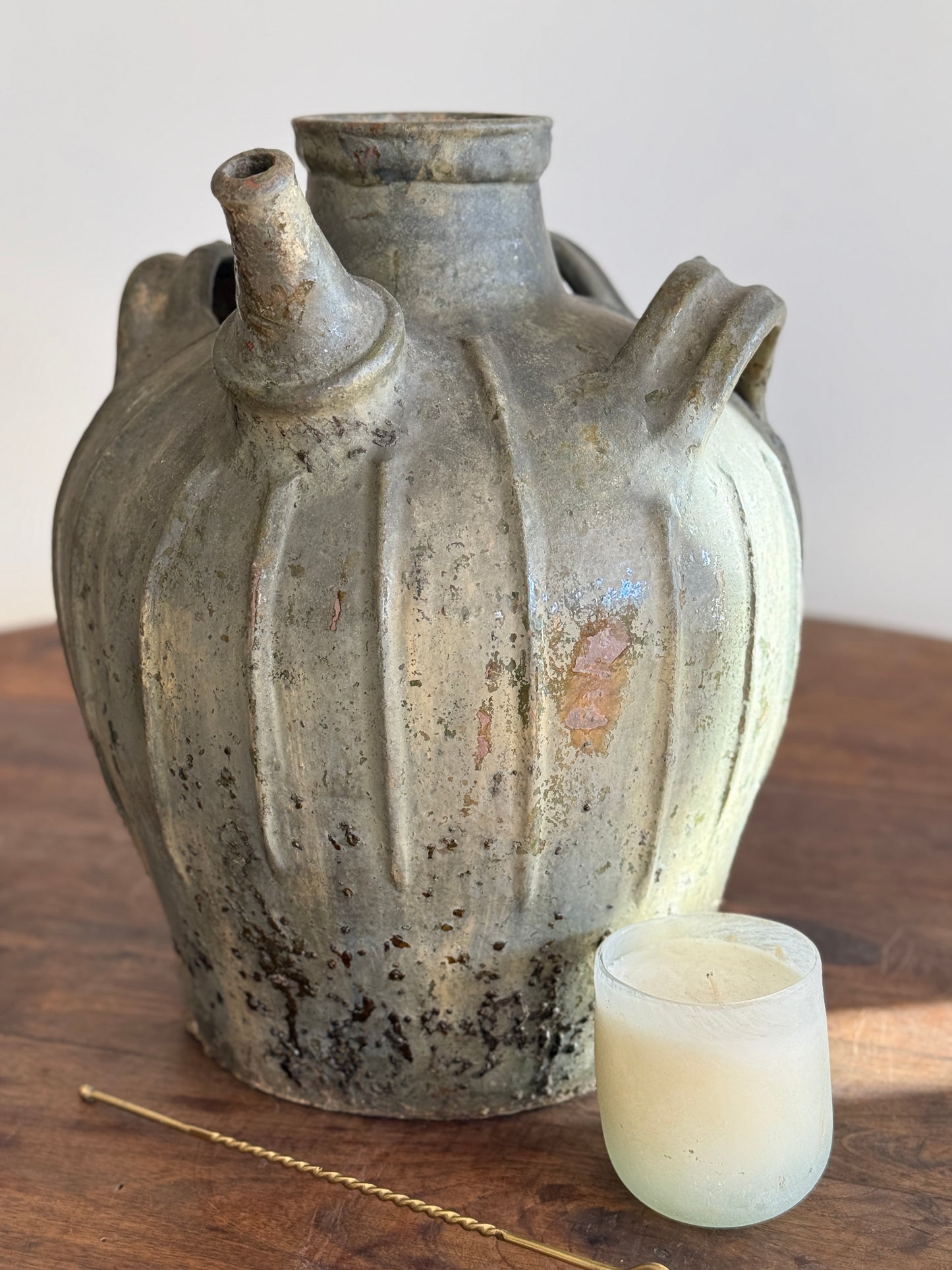 Large 18th Century Antique French Walnut Jug