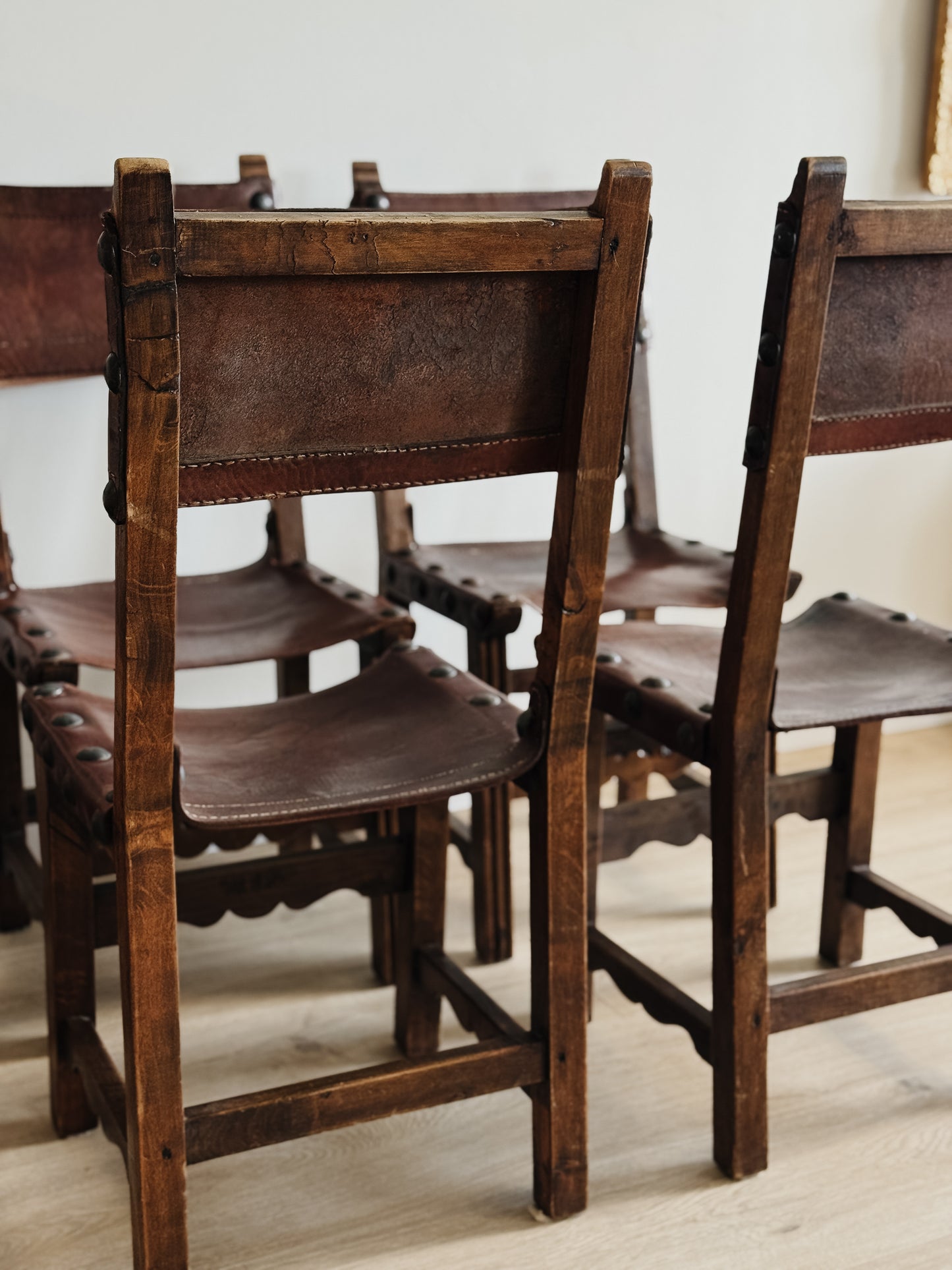 Set of Six Antique Spanish Dining Chairs