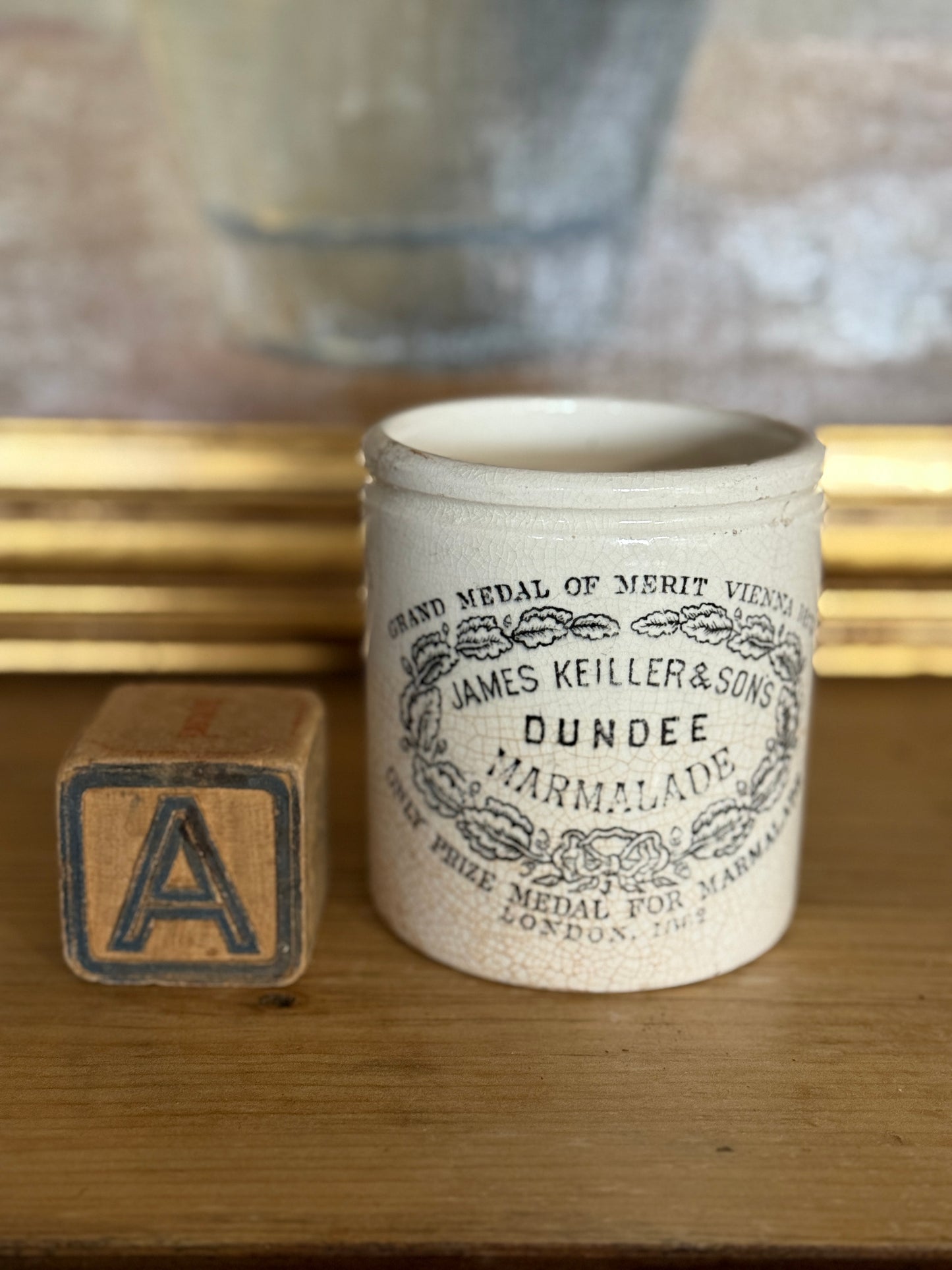 Antique English Dundee Jars, medium