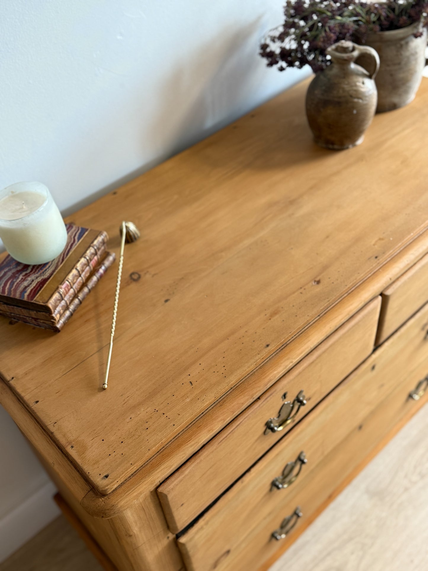 Antique English Pine Dresser/Chest of Drawers