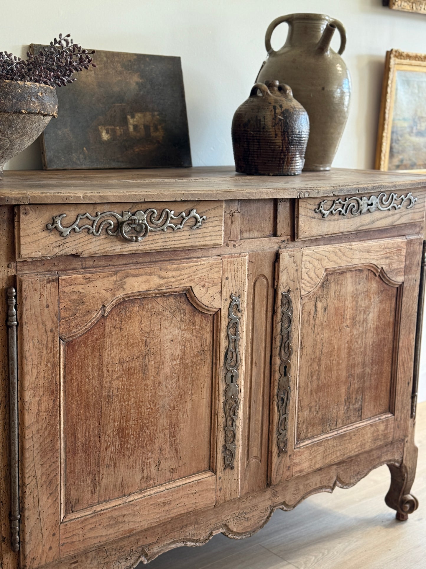 Large 19th Century French Walnut Sideboard