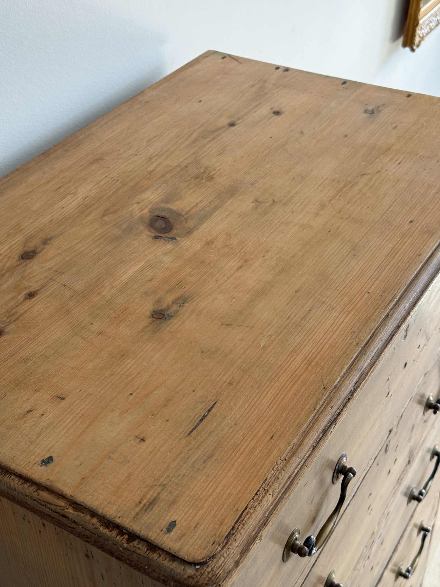 Antique English Tall Boy Chest of Drawers