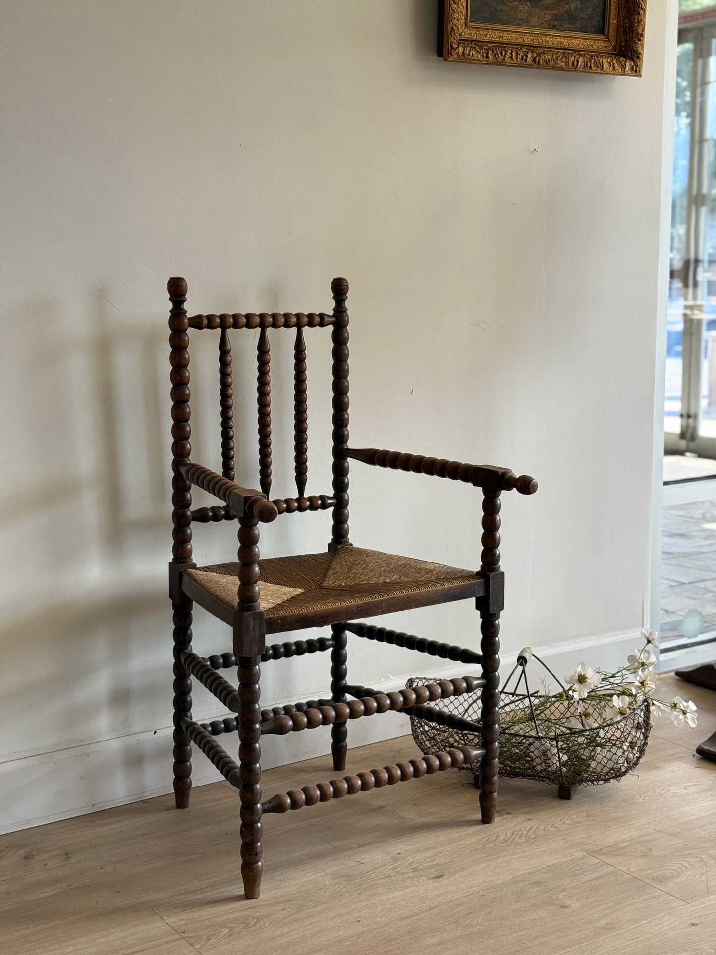 Antique Dutch Bobbin Chair