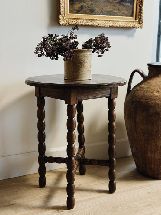 Vintage French Bobbin Side Table