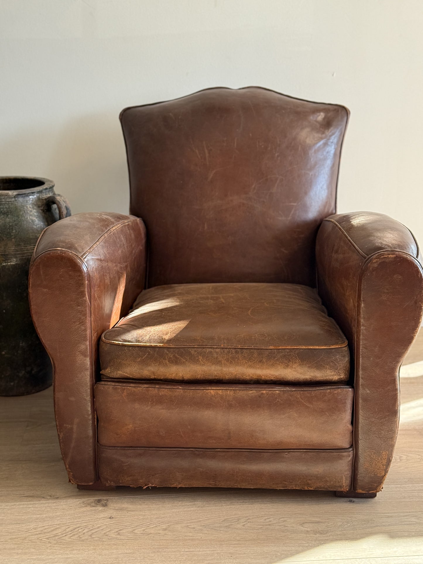 Pair Antique French Moustache Chairs