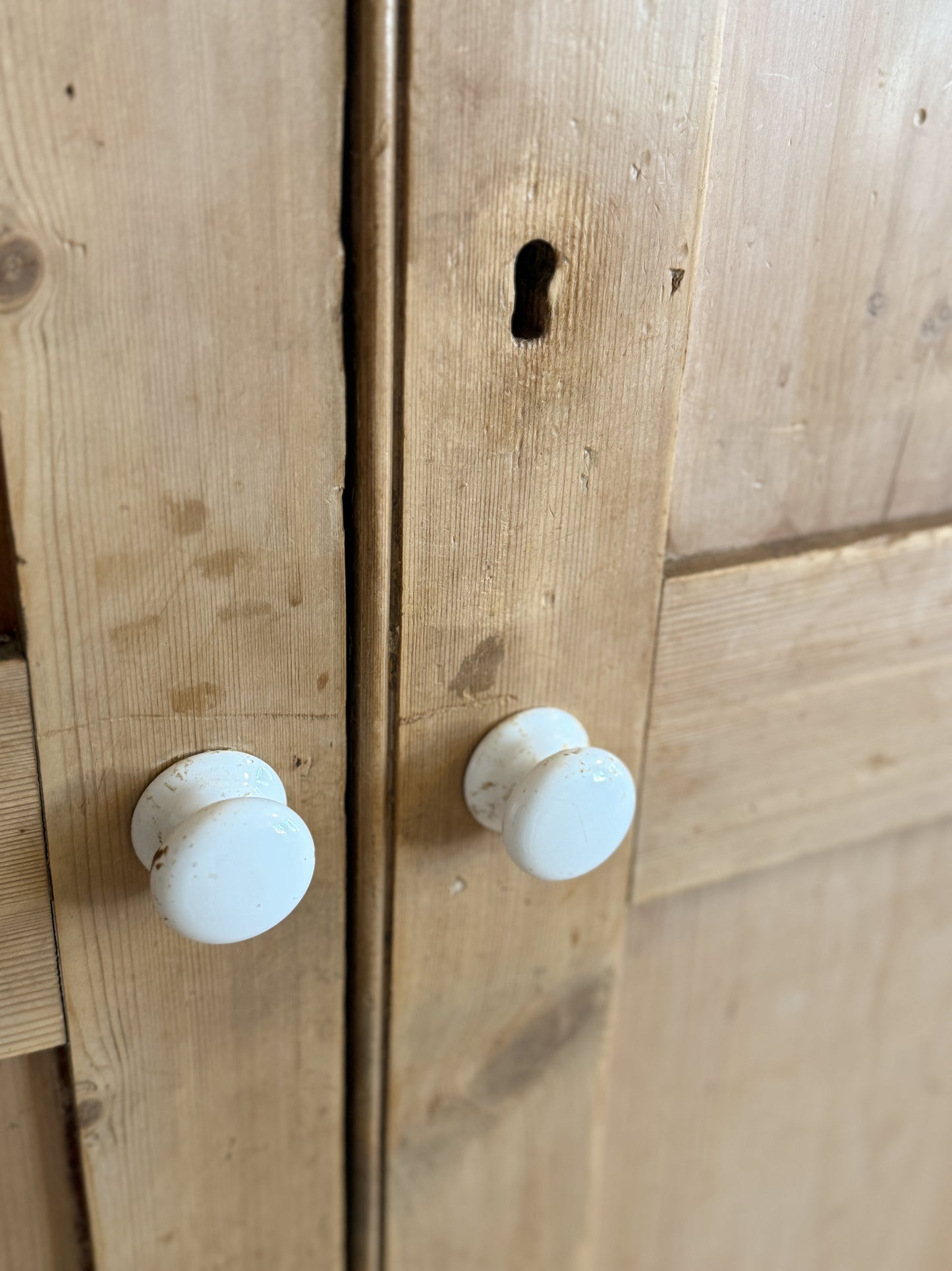 Antique English Pine Cabinet/Cupboard