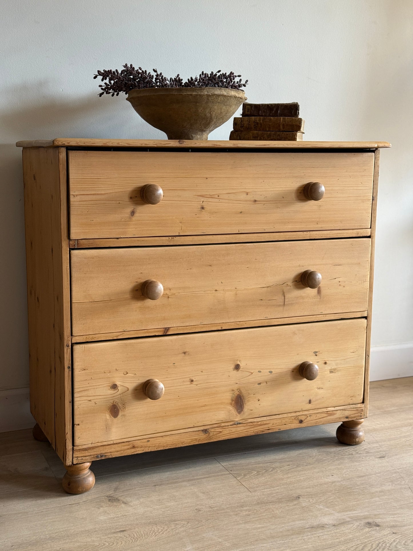 Antique English Pine Dresser/Chest of Drawers