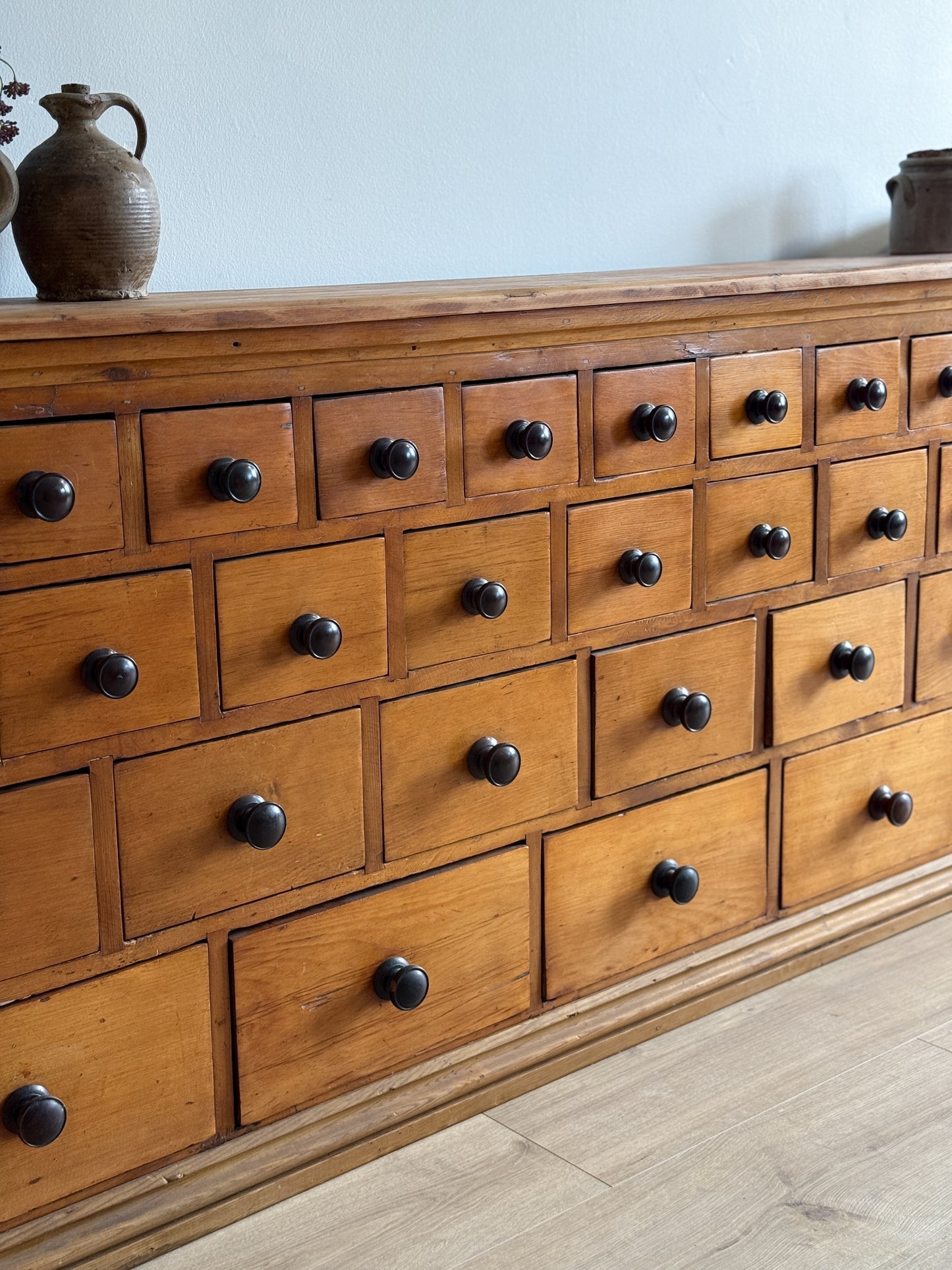 Antique English Apothecary Cabinet/Sideboard