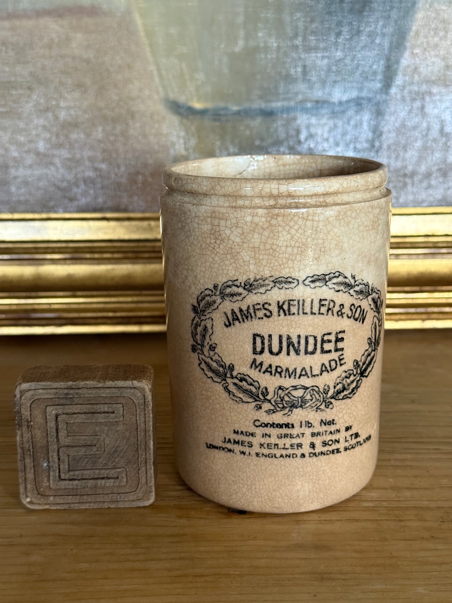 Antique English Dundee Jars, medium