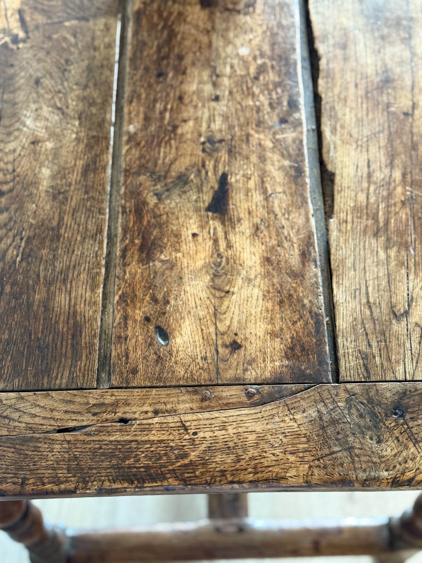 Antique French Oak Serving Table/Console