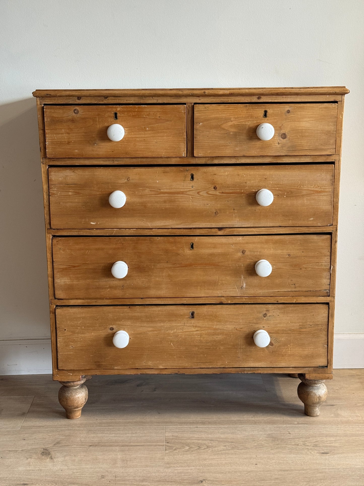 Antique English Pine Dresser/Chest of Drawers