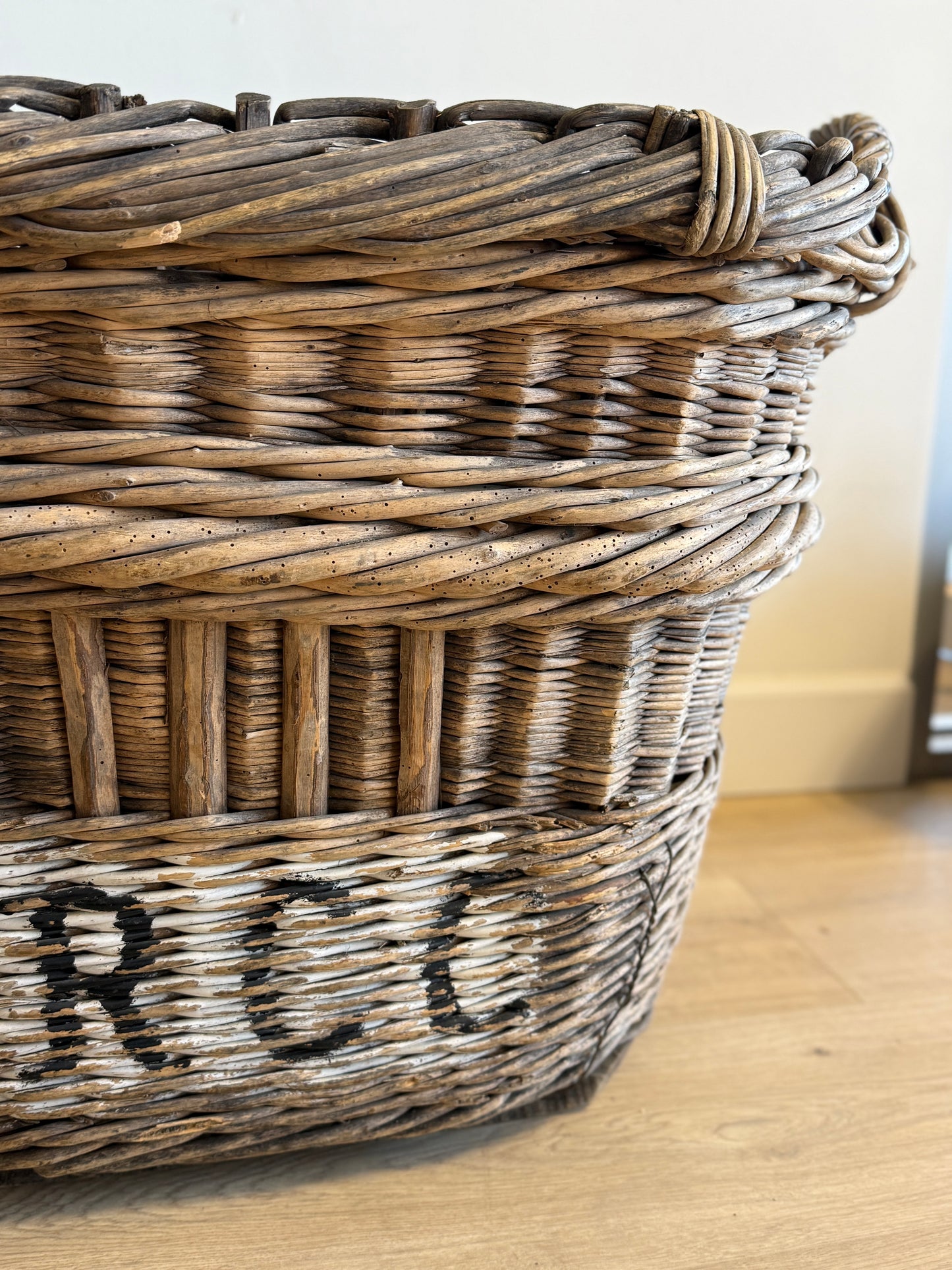Antique French Champagne Basket