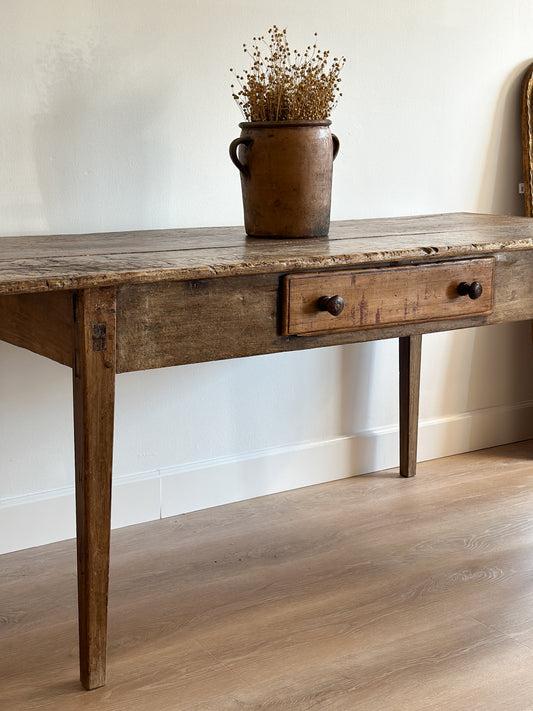 Antique 18th Century French Work Table with Drawer