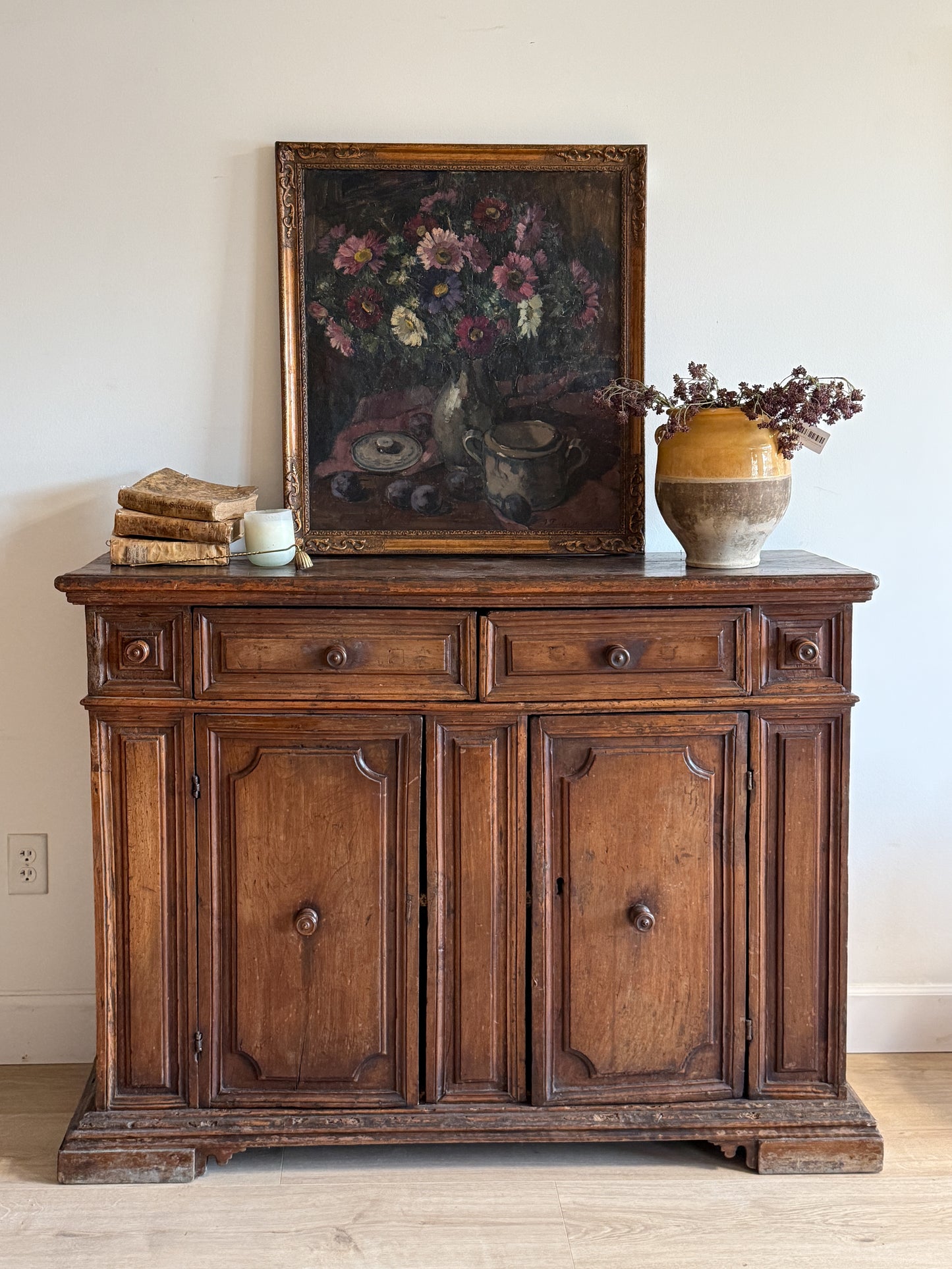17th c. Walnut Italian Sideboard