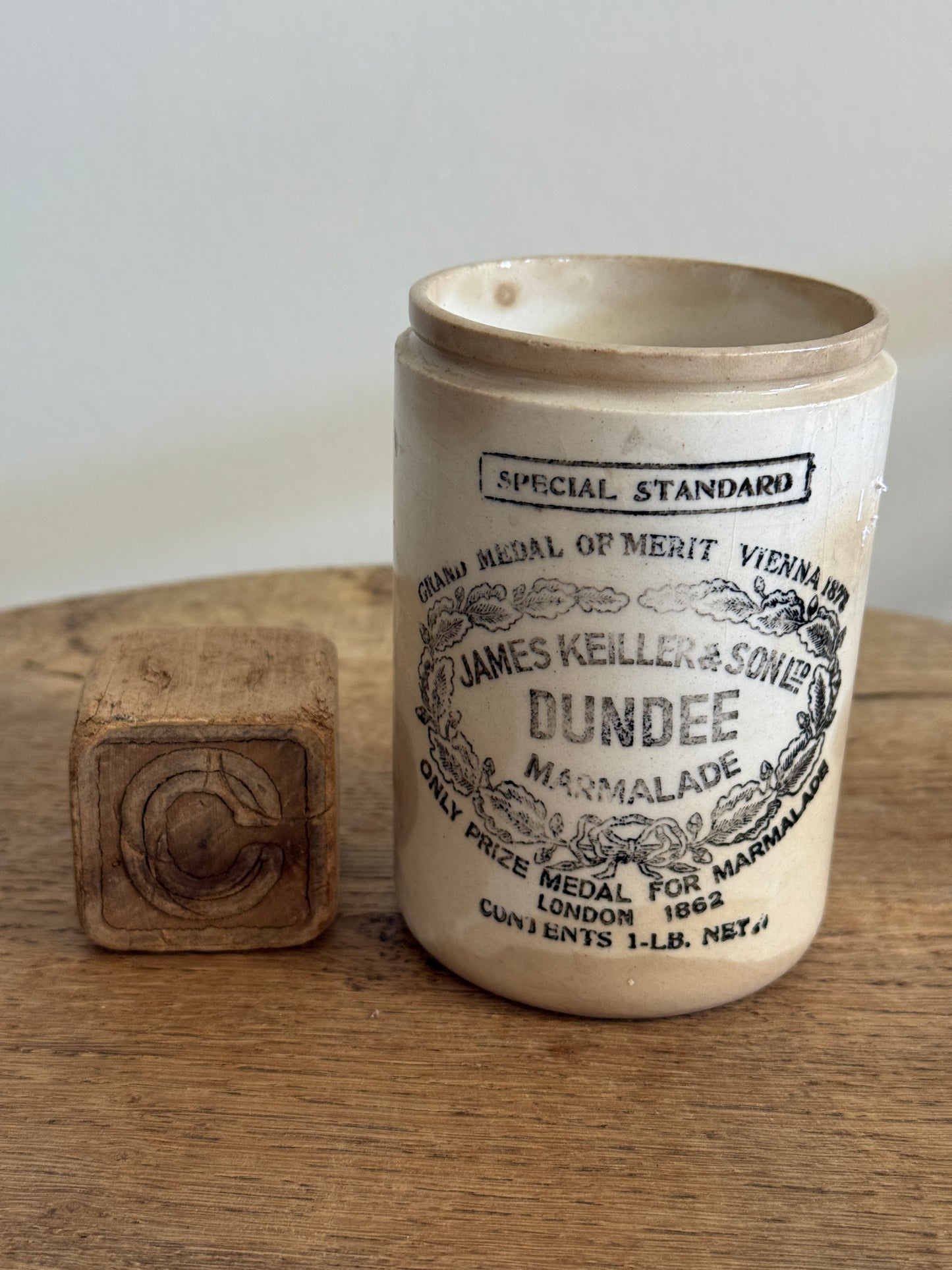 Antique English Marmalade Jar