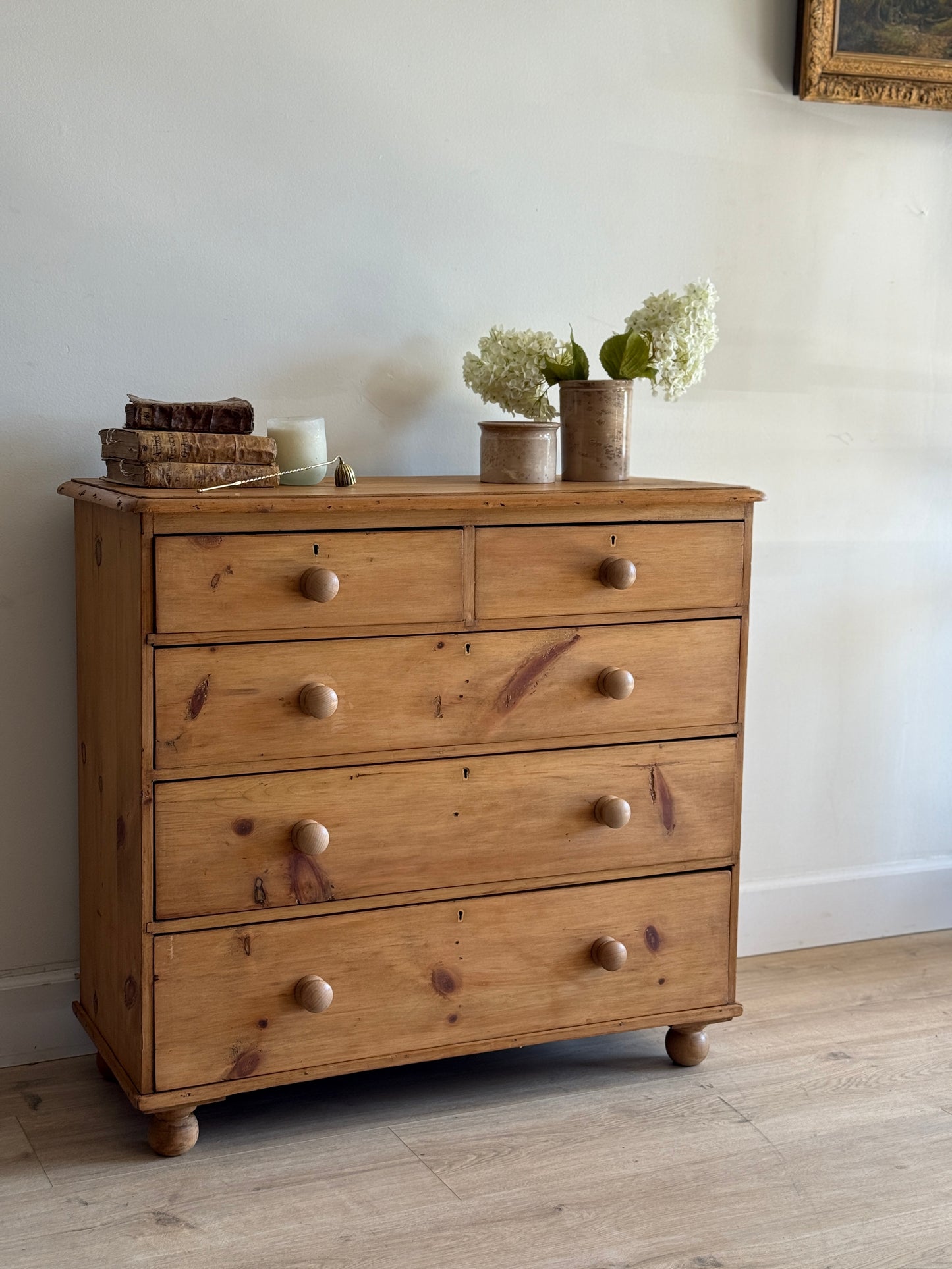Antique English Pine Dresser/Chest of Drawers