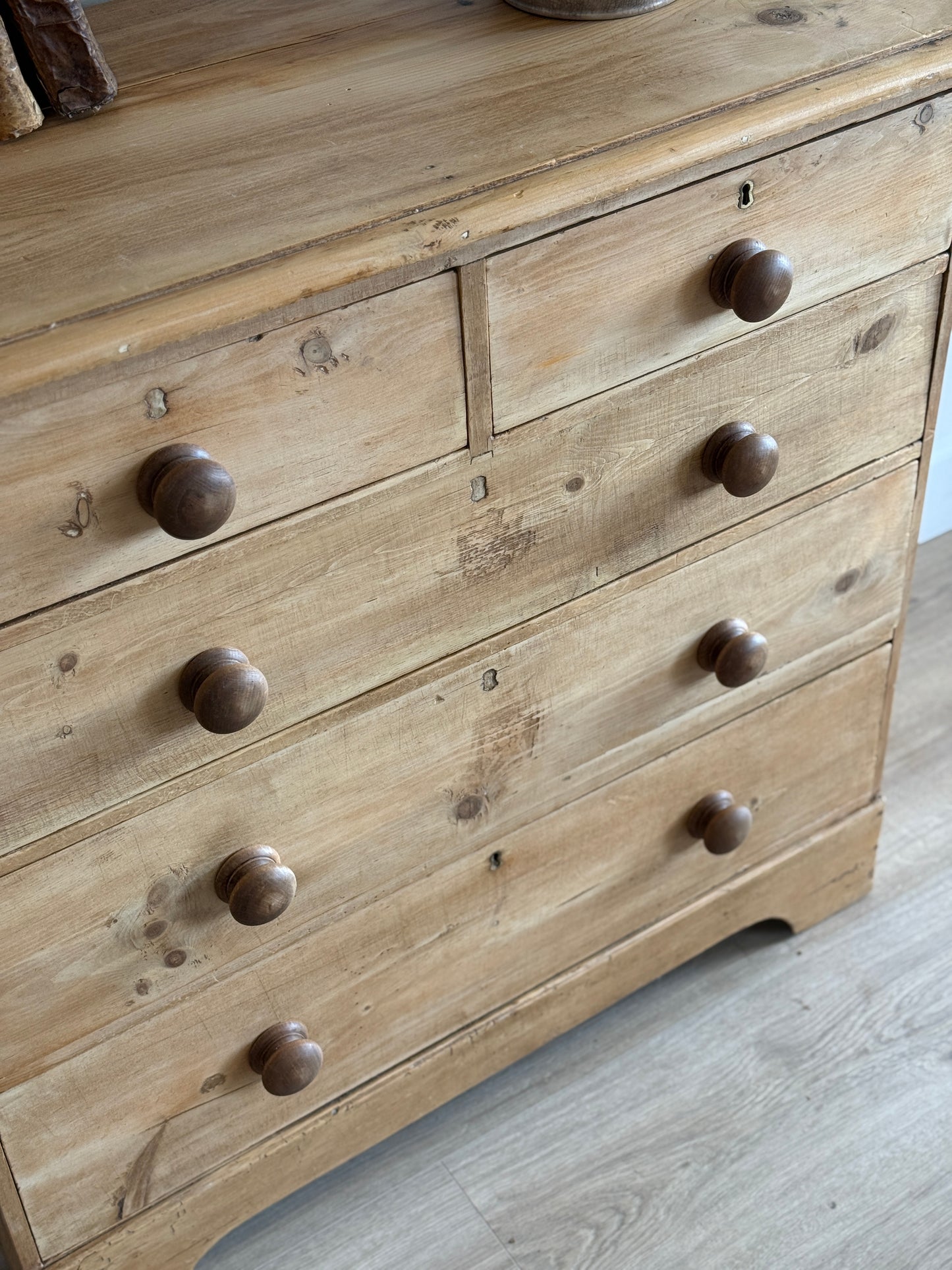 Antique English Pine Dresser/Chest of Drawers