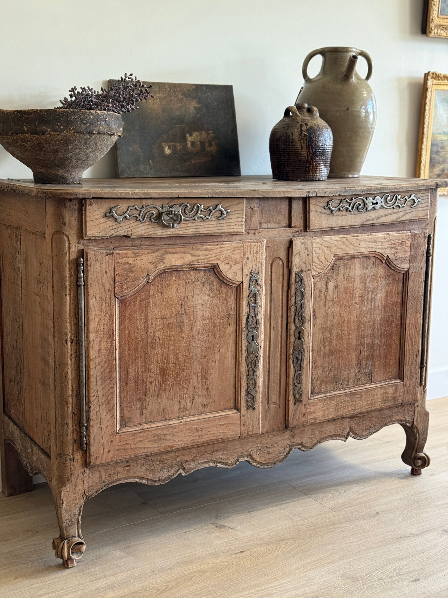 Large 19th Century French Walnut Sideboard
