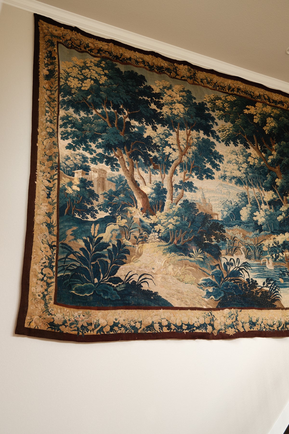 Rare Massive 17th c. Verdue Tapestry