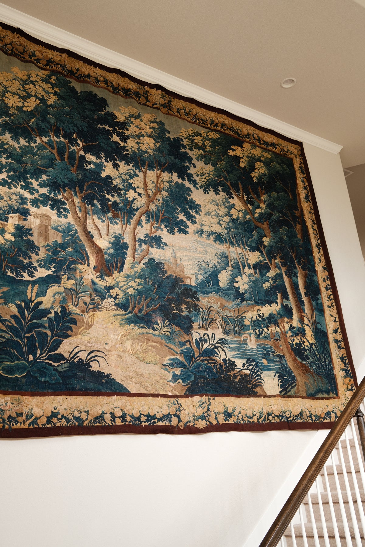 Rare Massive 17th c. Verdue Tapestry