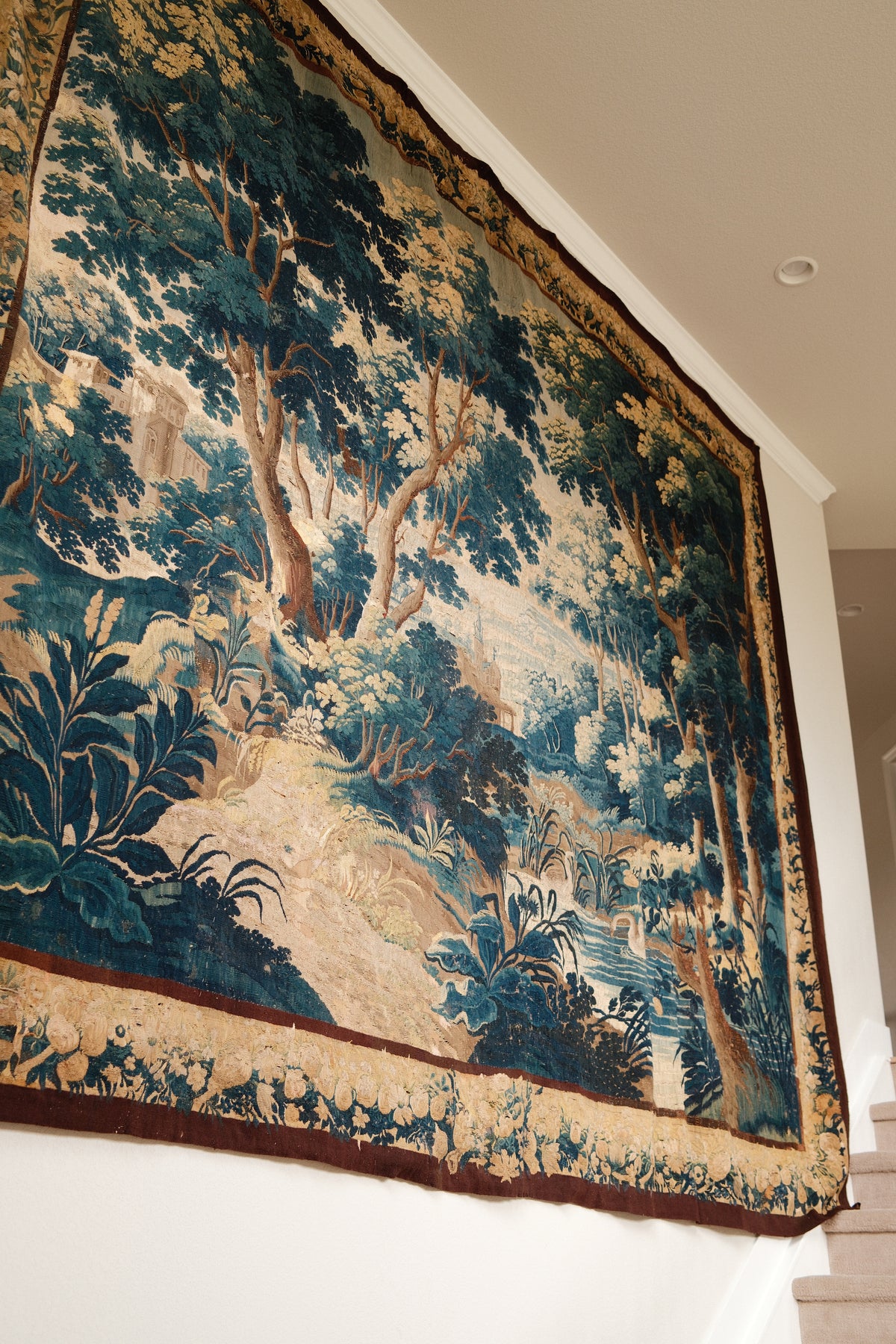 Rare Massive 17th c. Verdue Tapestry