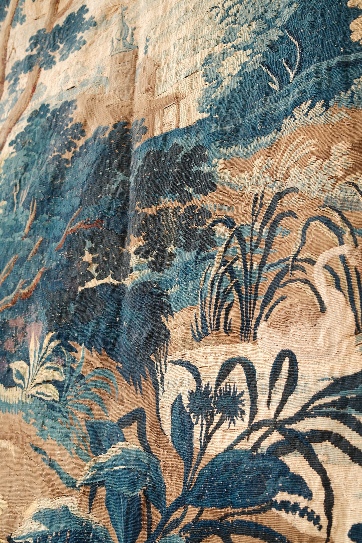 Rare Massive 17th c. Verdue Tapestry
