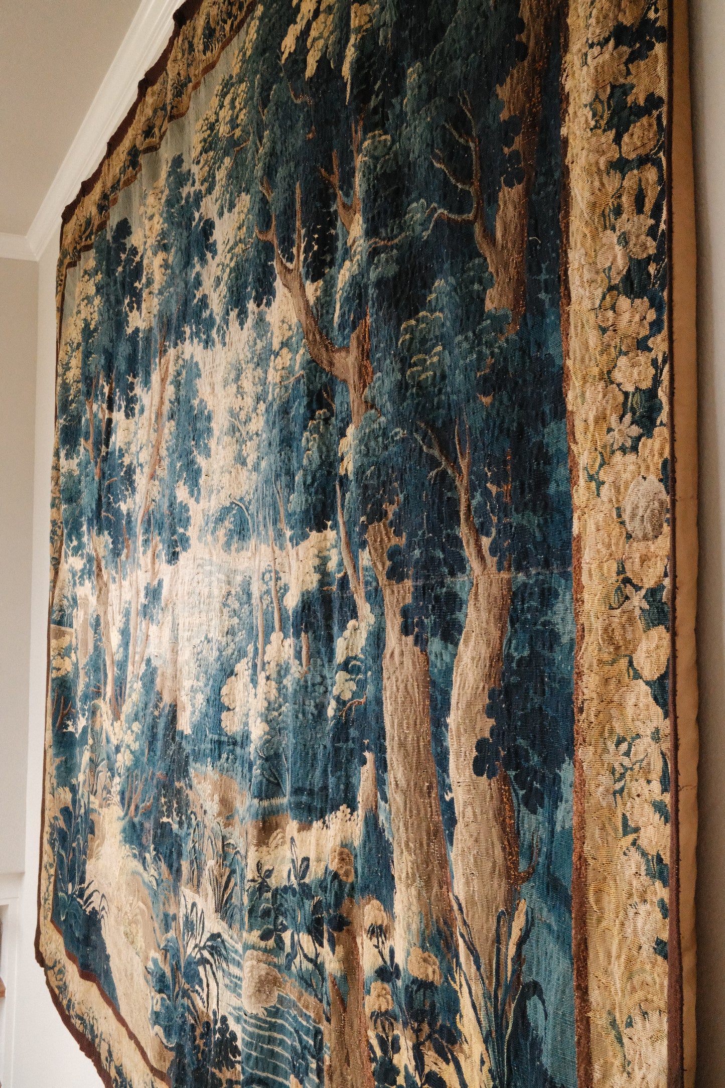 Rare Massive 17th c. Verdue Tapestry