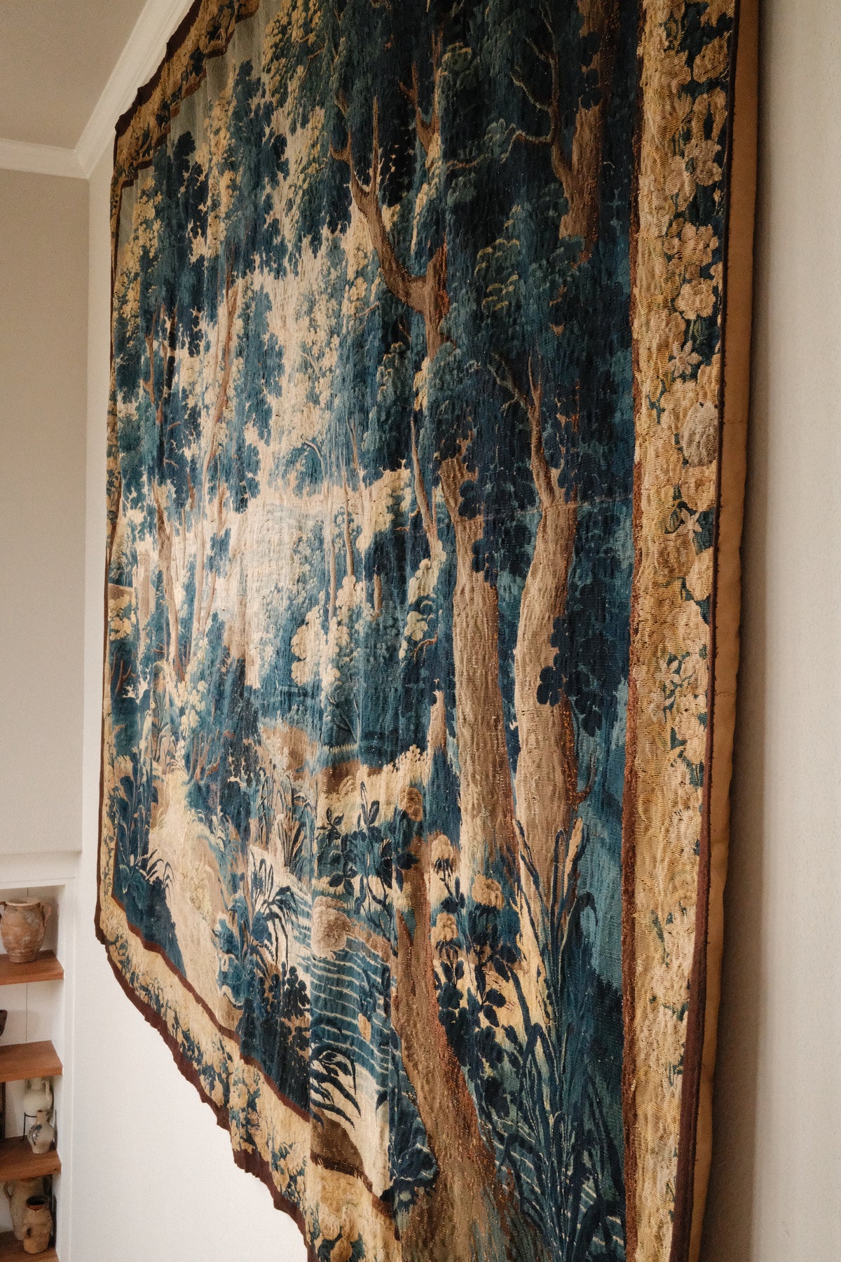 Rare Massive 17th c. Verdue Tapestry
