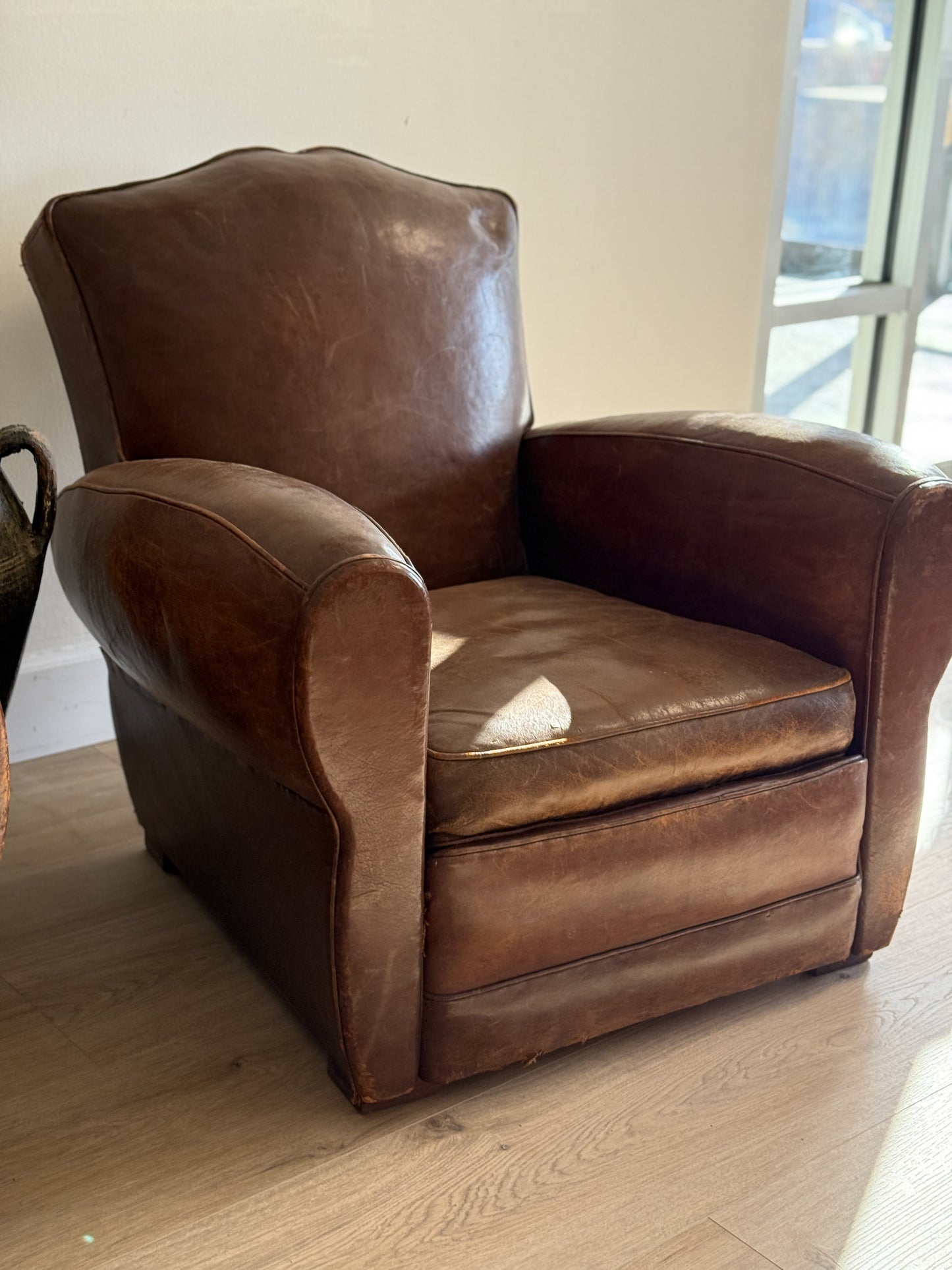 Pair Antique French Moustache Chairs