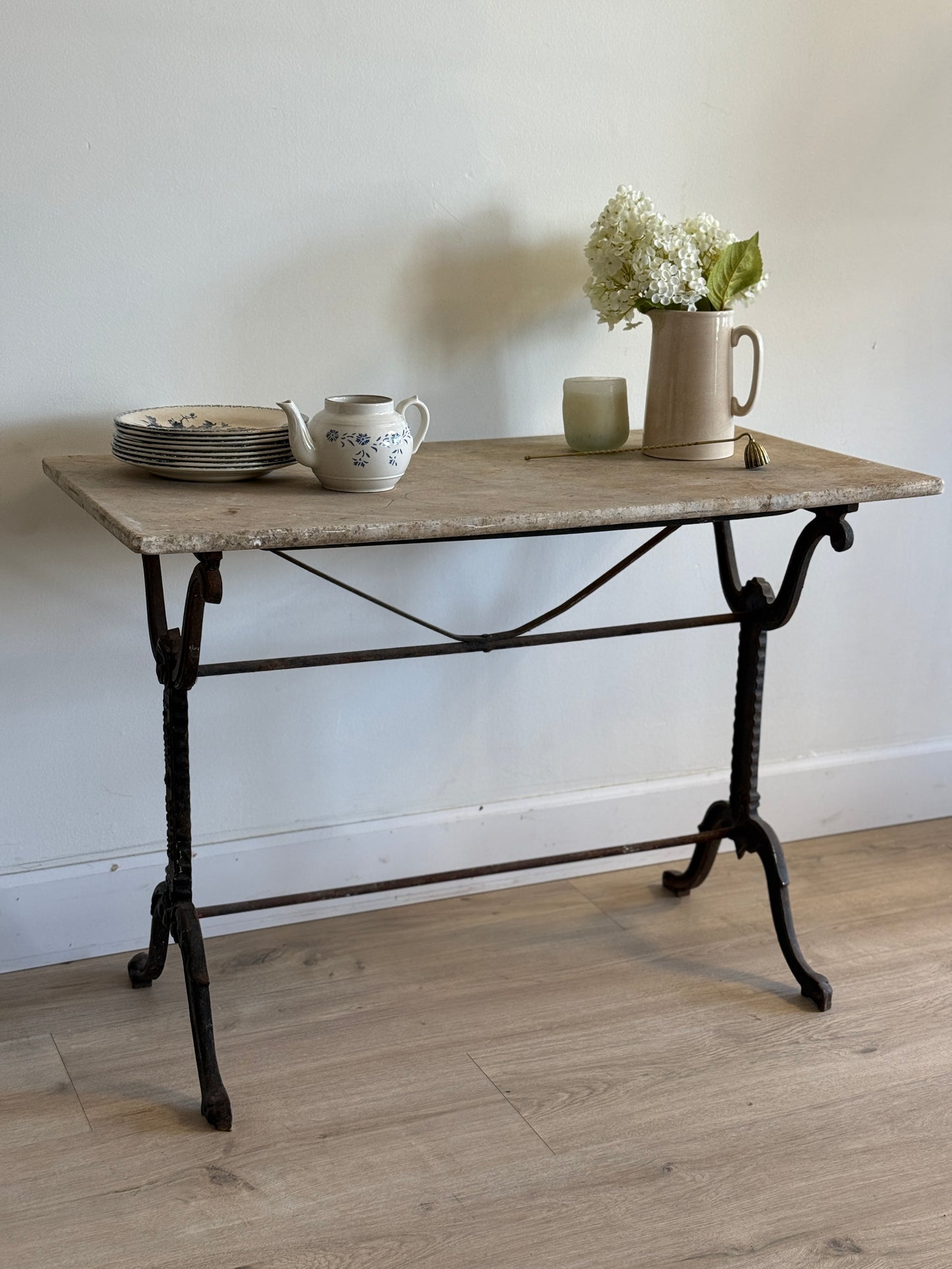 Antique Marble Bistro/Patio Table