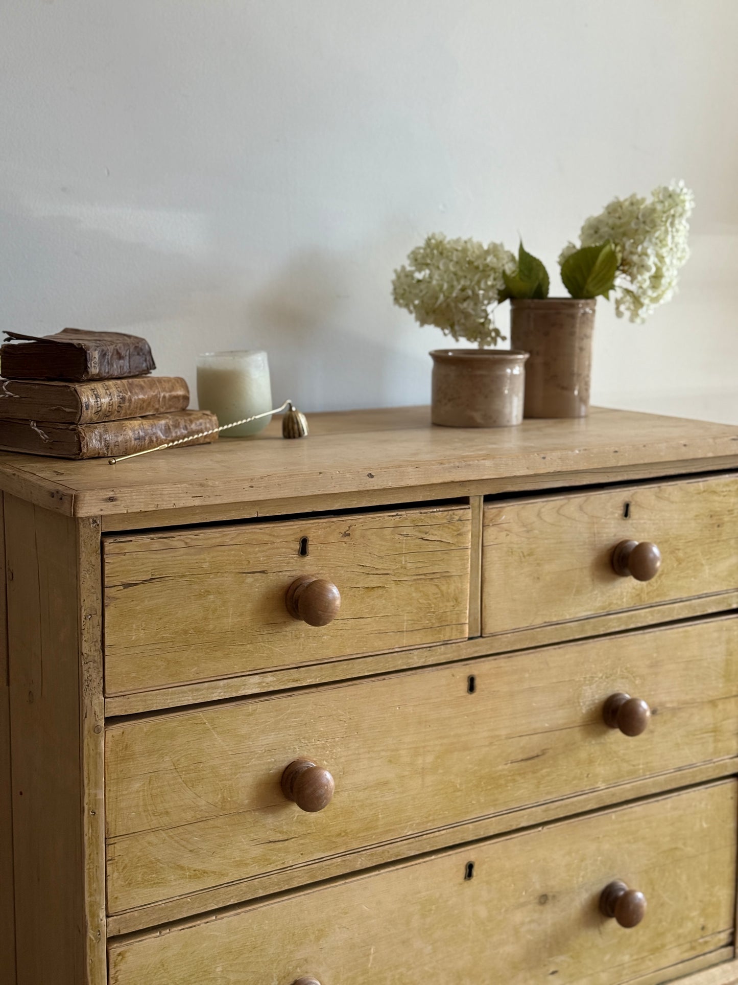 Antique English Pine Dresser/Chest of Drawers